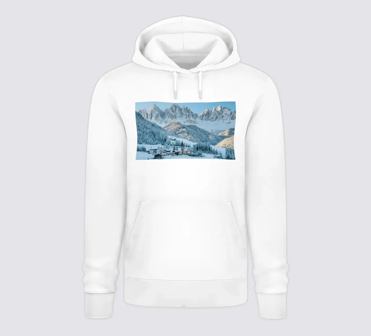 Le Dolomiti in inverno felpa con cappuccio da TheTravelClub