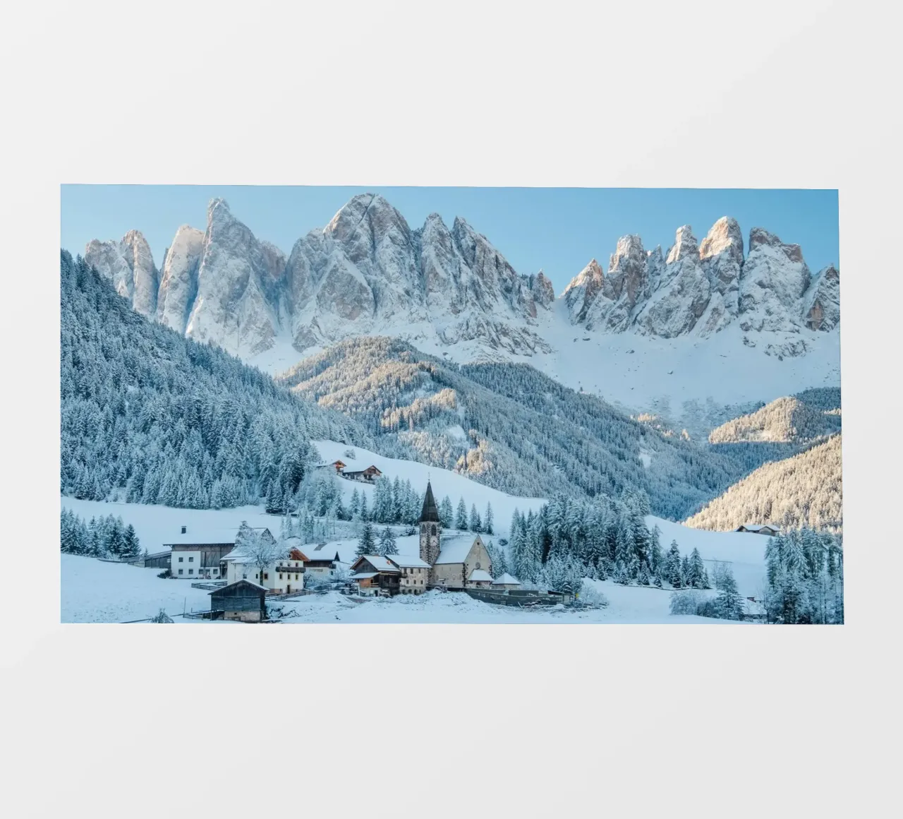 Le Dolomiti in inverno telo in pvc da TheTravelClub