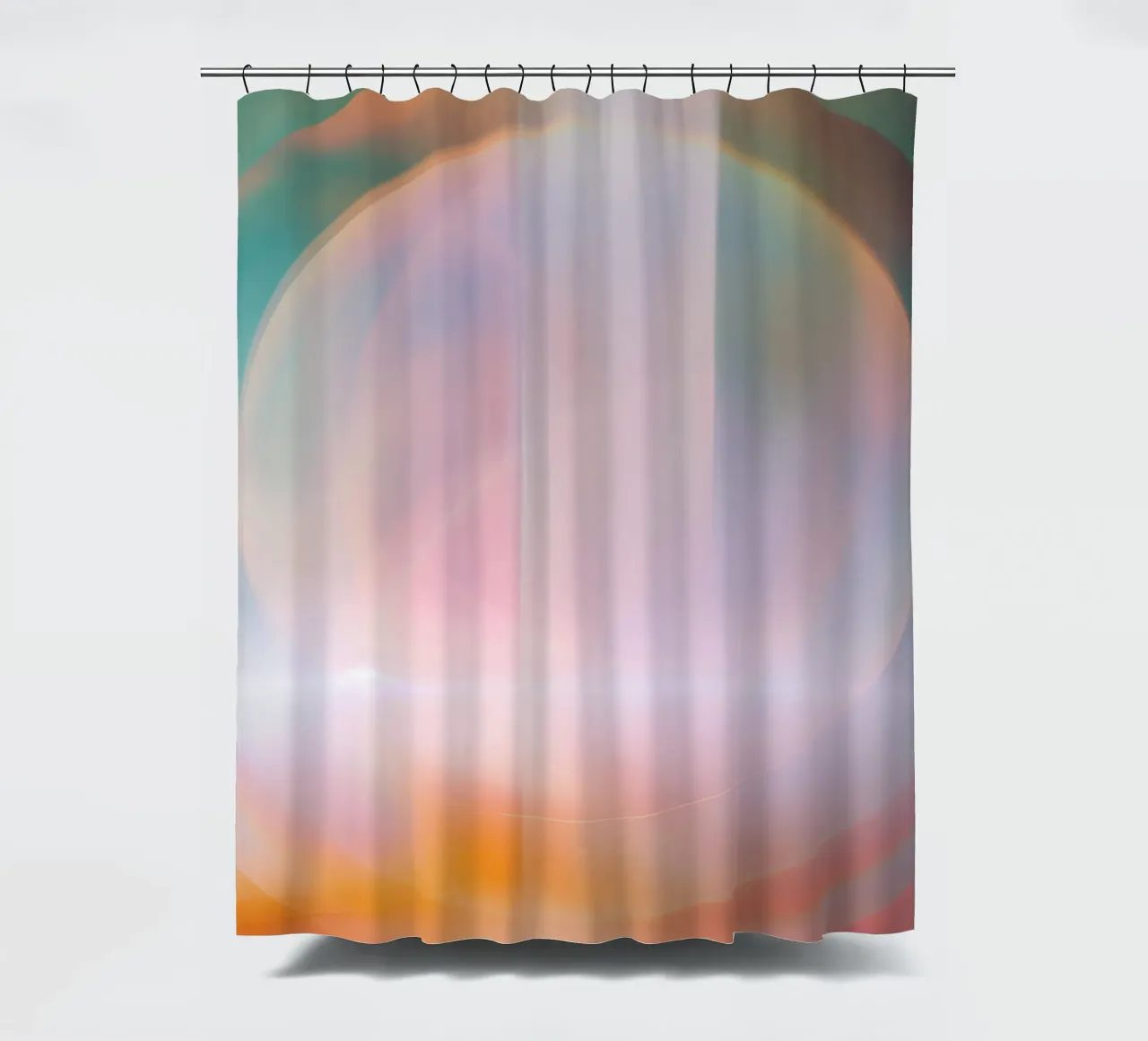 Spirituell Kosmische Lichter Yoga Abstrakt Futurismus Kreativ Duschvorhang von Gentle Echoes Art