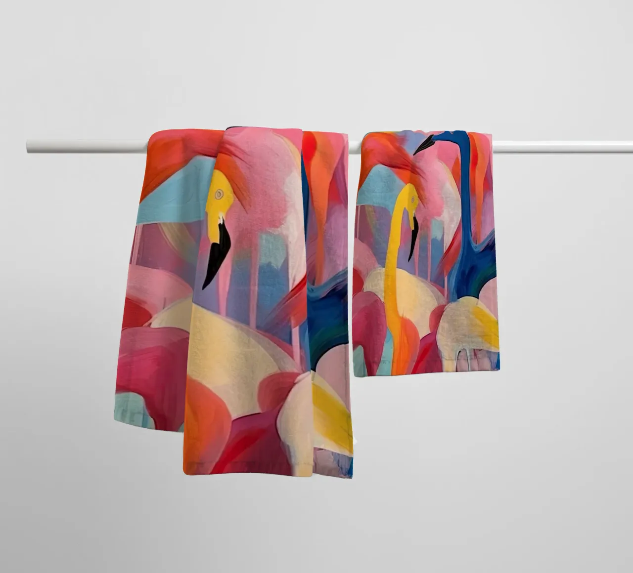 Verträumte Flamingos Handtuch von DaarbyN