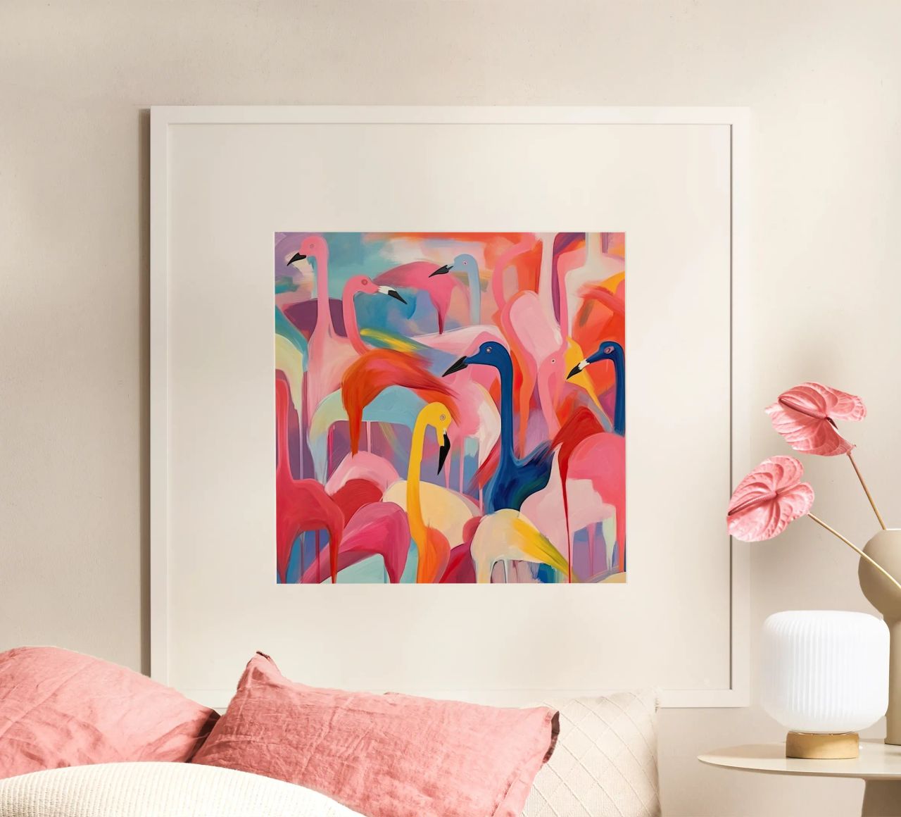 Verträumte Flamingos Poster von DaarbyN