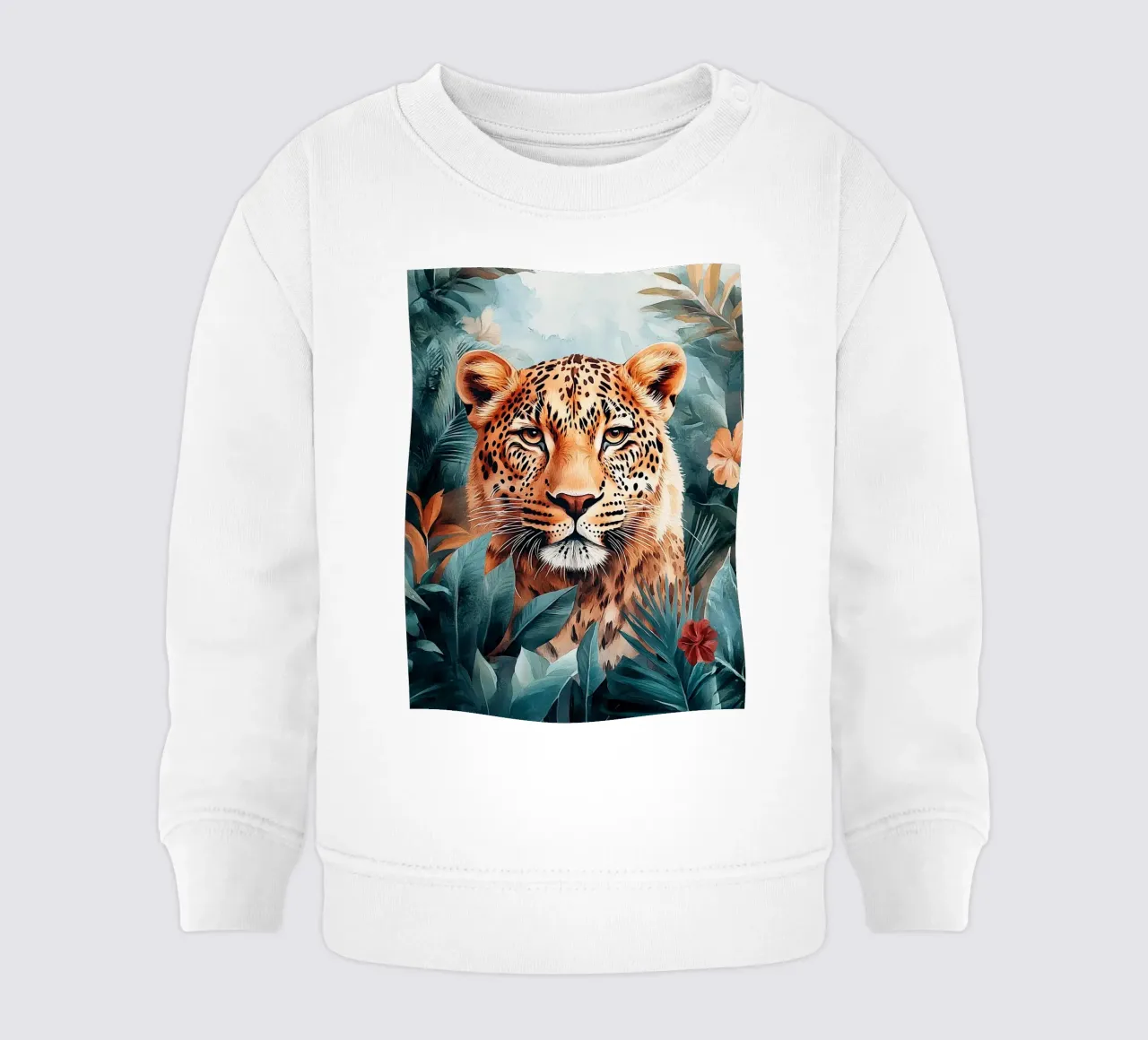 Leopard Leaves felpa neonato da Mateo