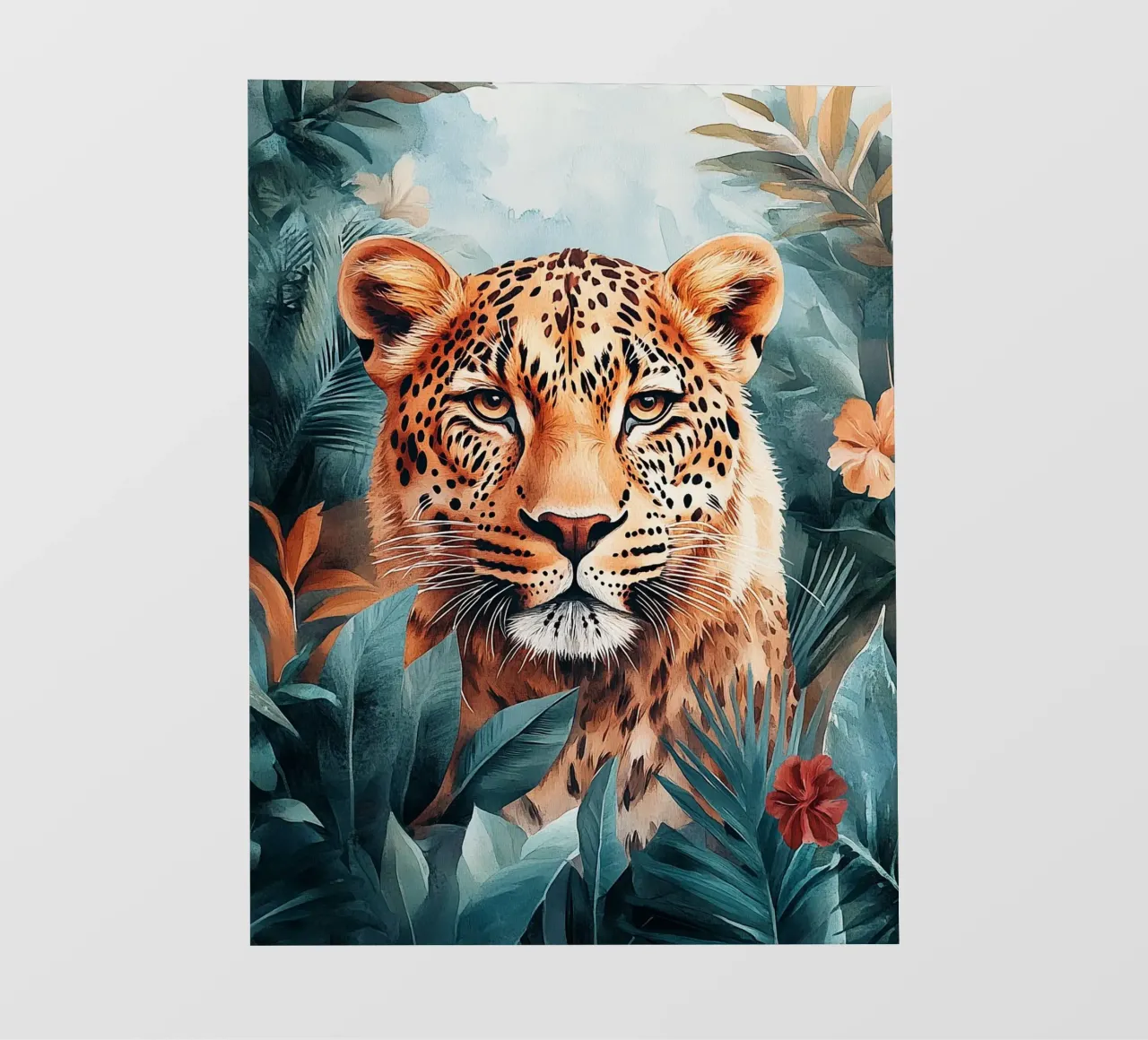 Leopard Leaves telo in pvc da Mateo
