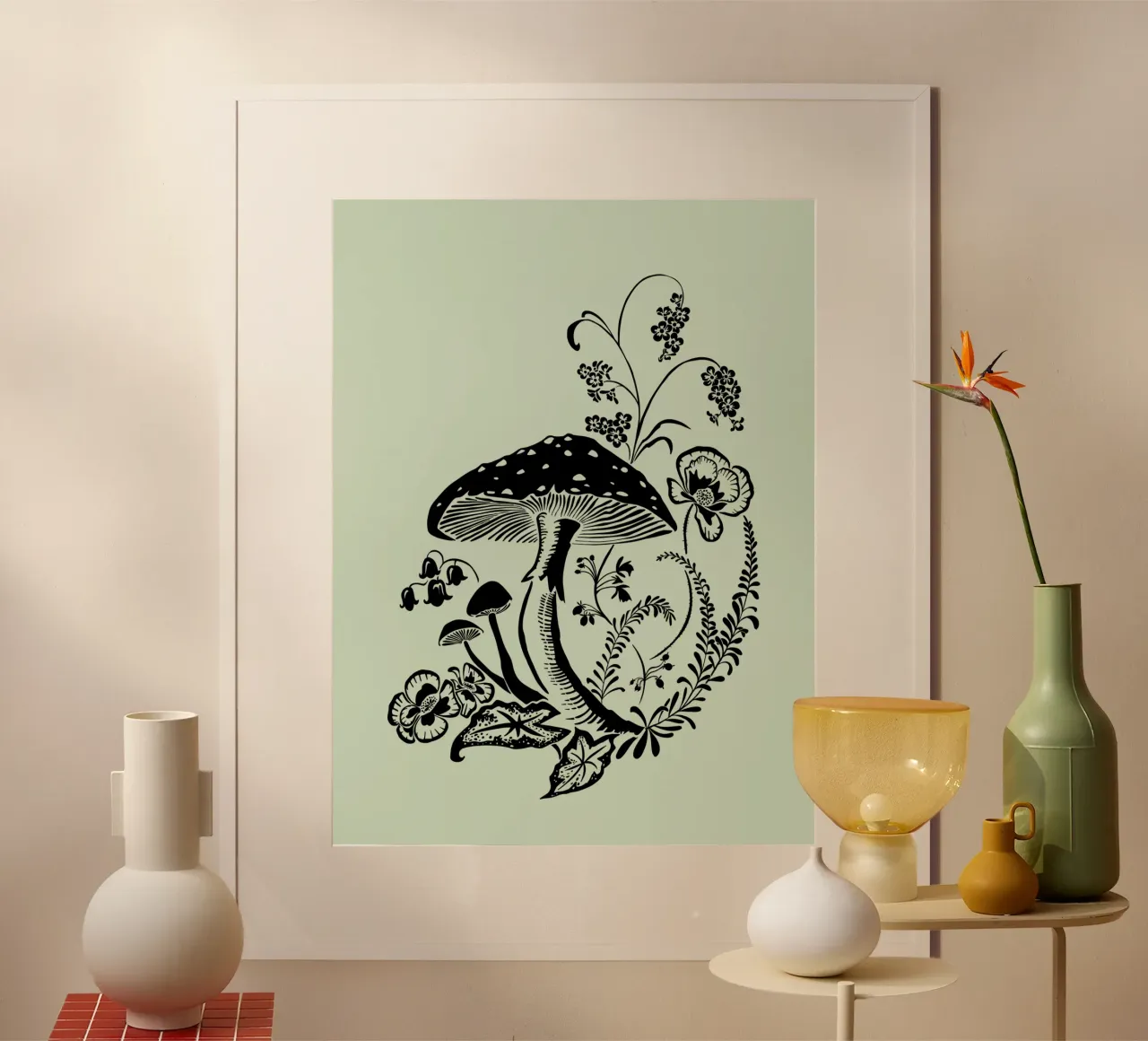 Seta con flores poster de DYDesign