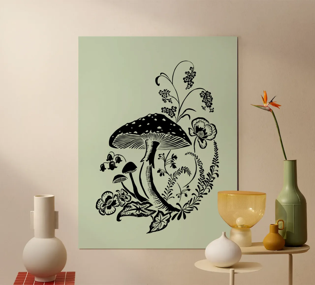 Seta con flores poster de DYDesign