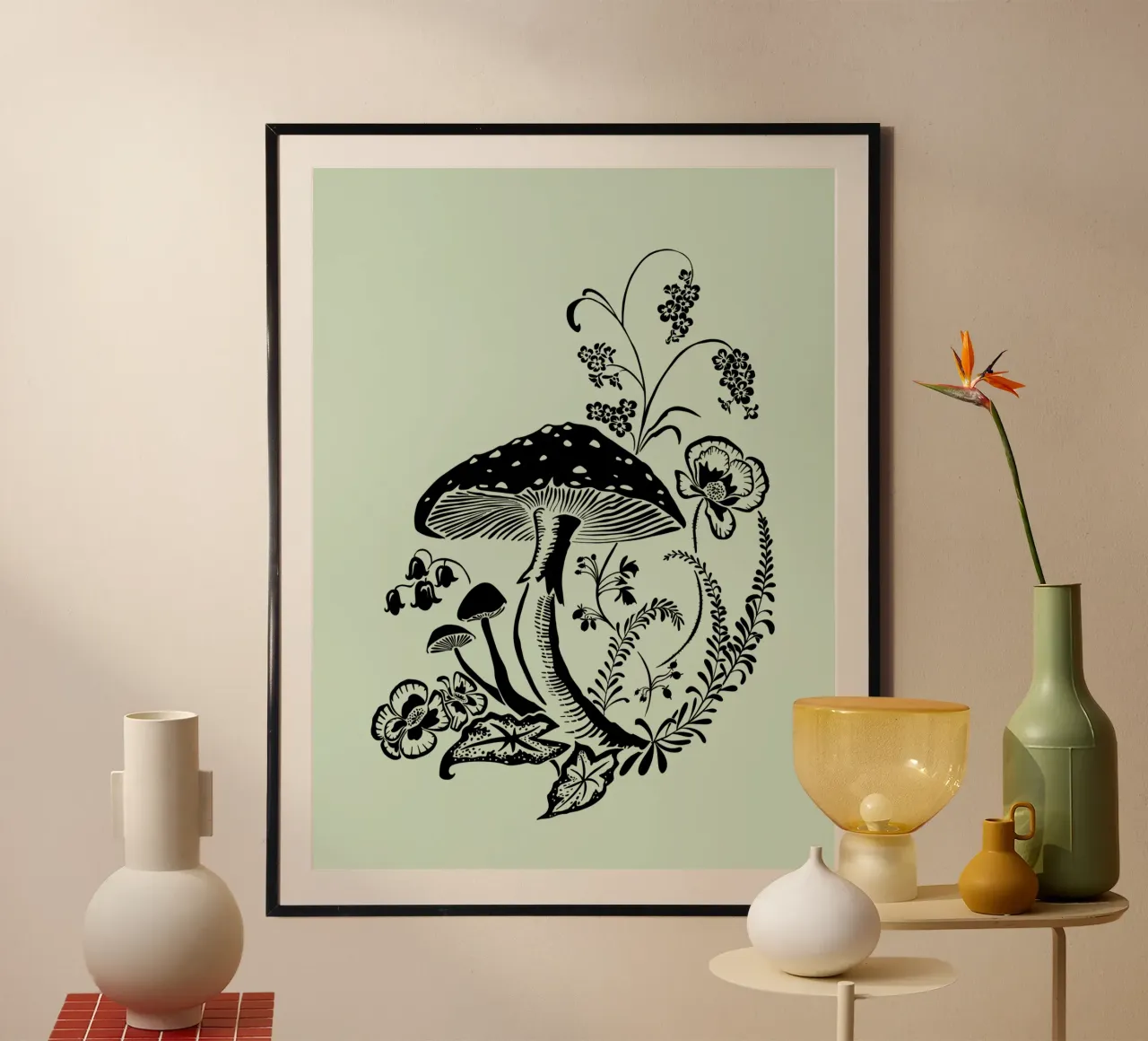 Seta con flores poster de DYDesign