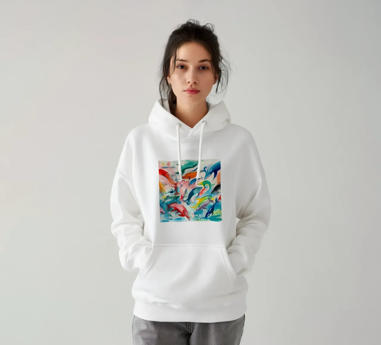Vida submarina sudadera con capucha de DaarbyN