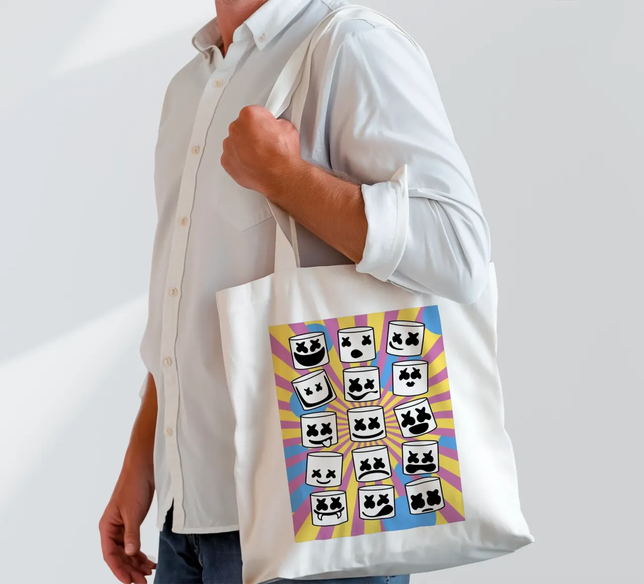 Marscmello Emotions borsa in juta da nabakumov
