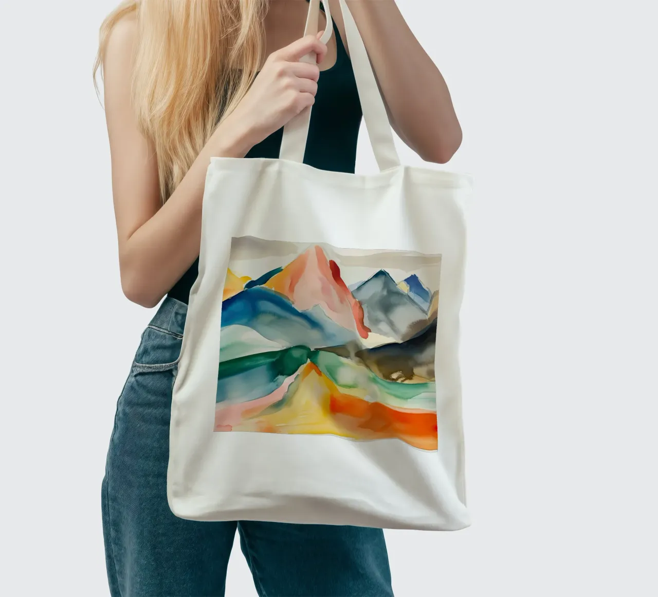 Cime colorate borsa in juta da DaarbyN