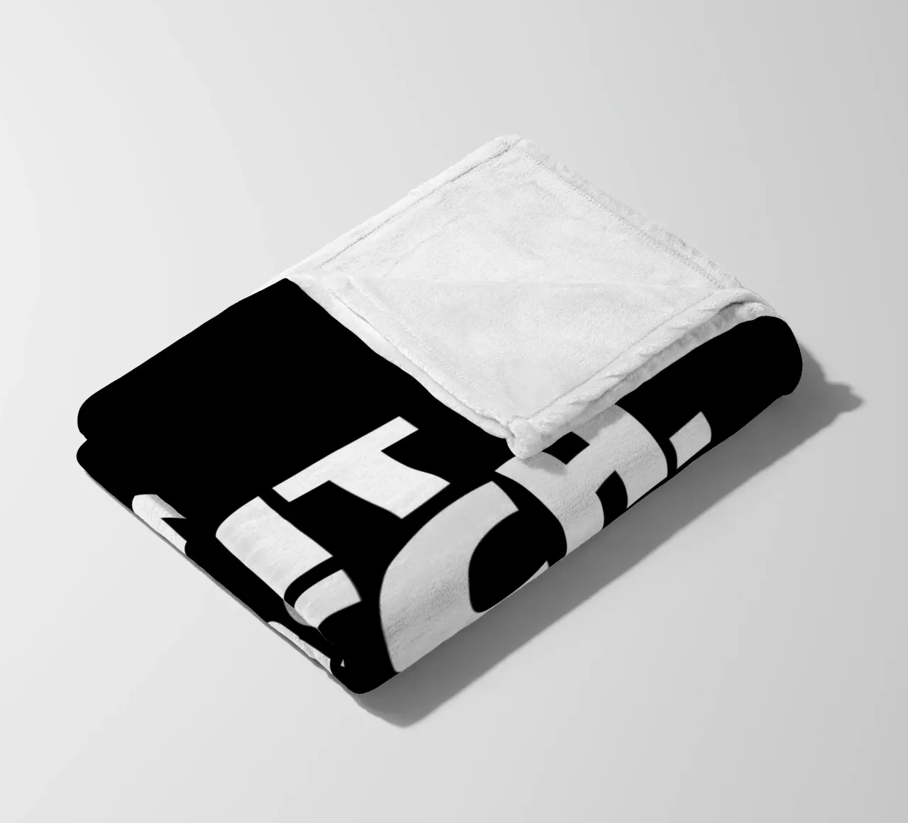 Shit Bitch You Is Fine Typography Design coperta in pile da THE MOTIVATED TYPE