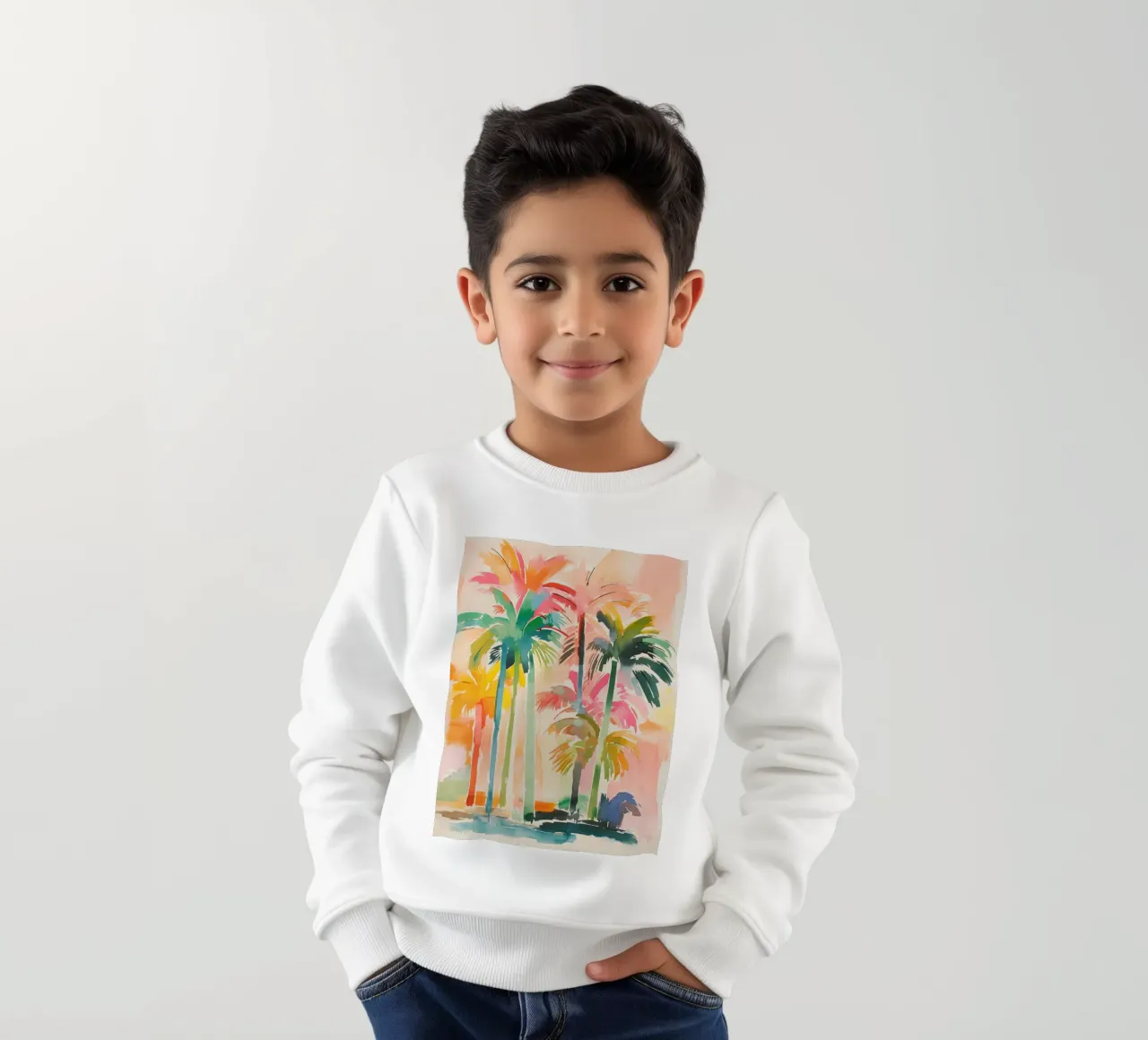 Paradiso delle palme felpa bambino da DaarbyN