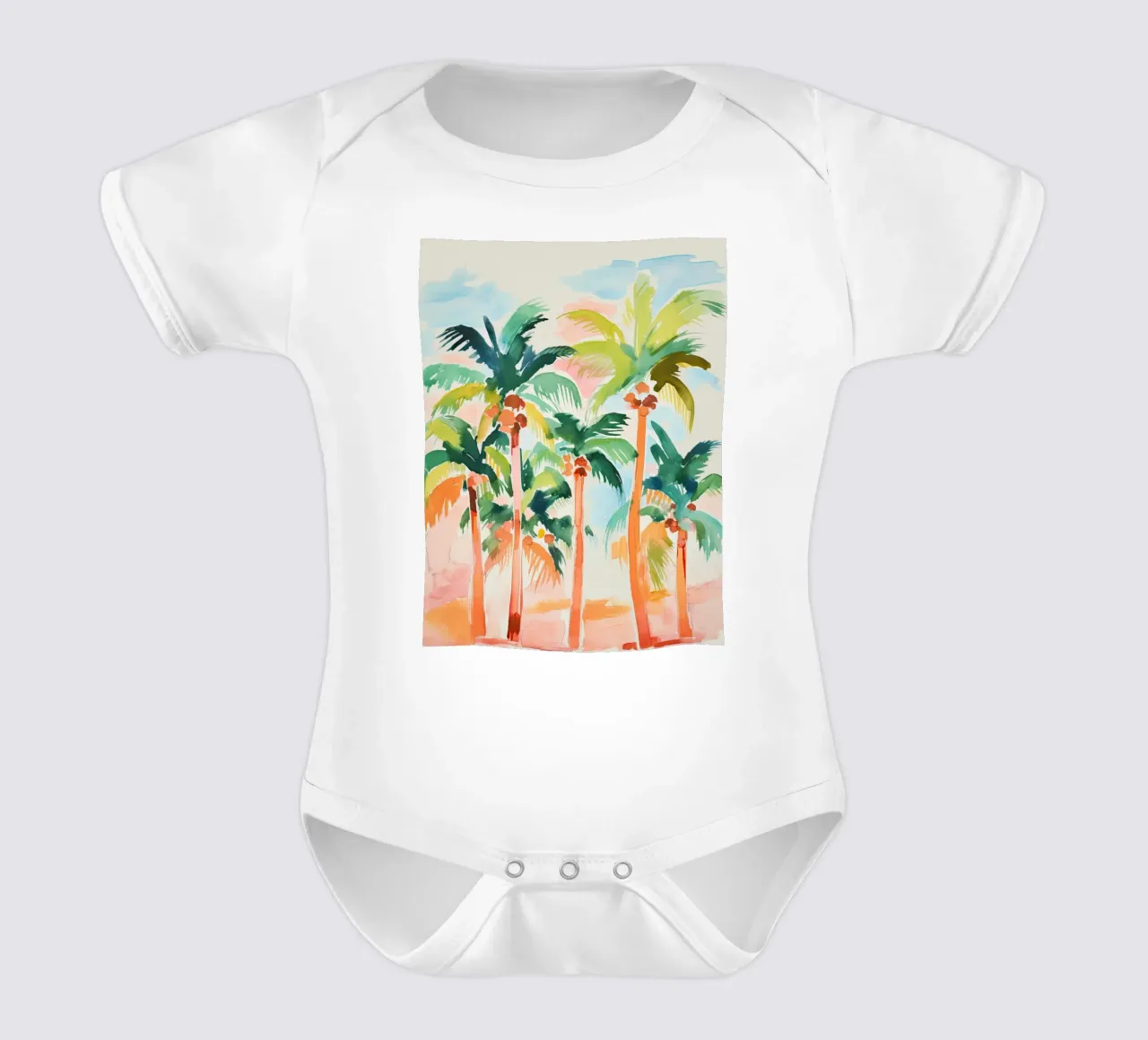 Oasi tropicale body neonato maniche corte da DaarbyN
