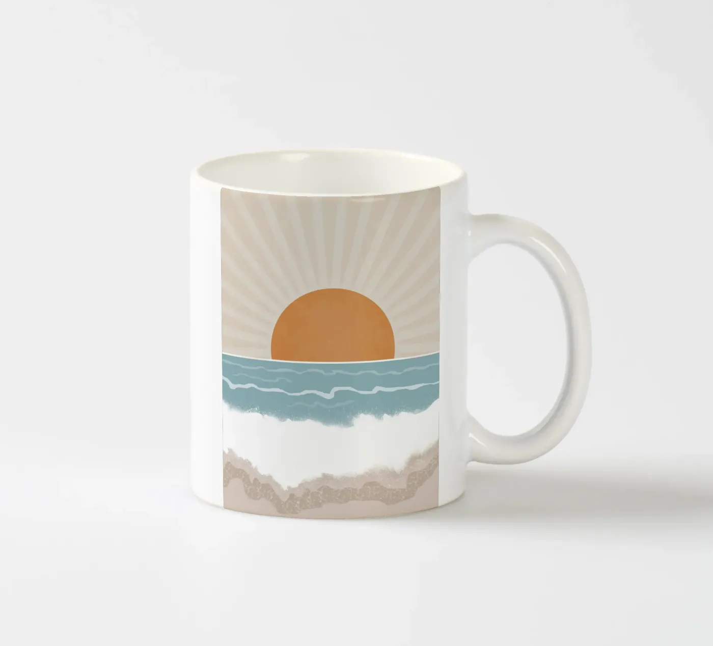 Coast ceramic mug by Urban Art Draw