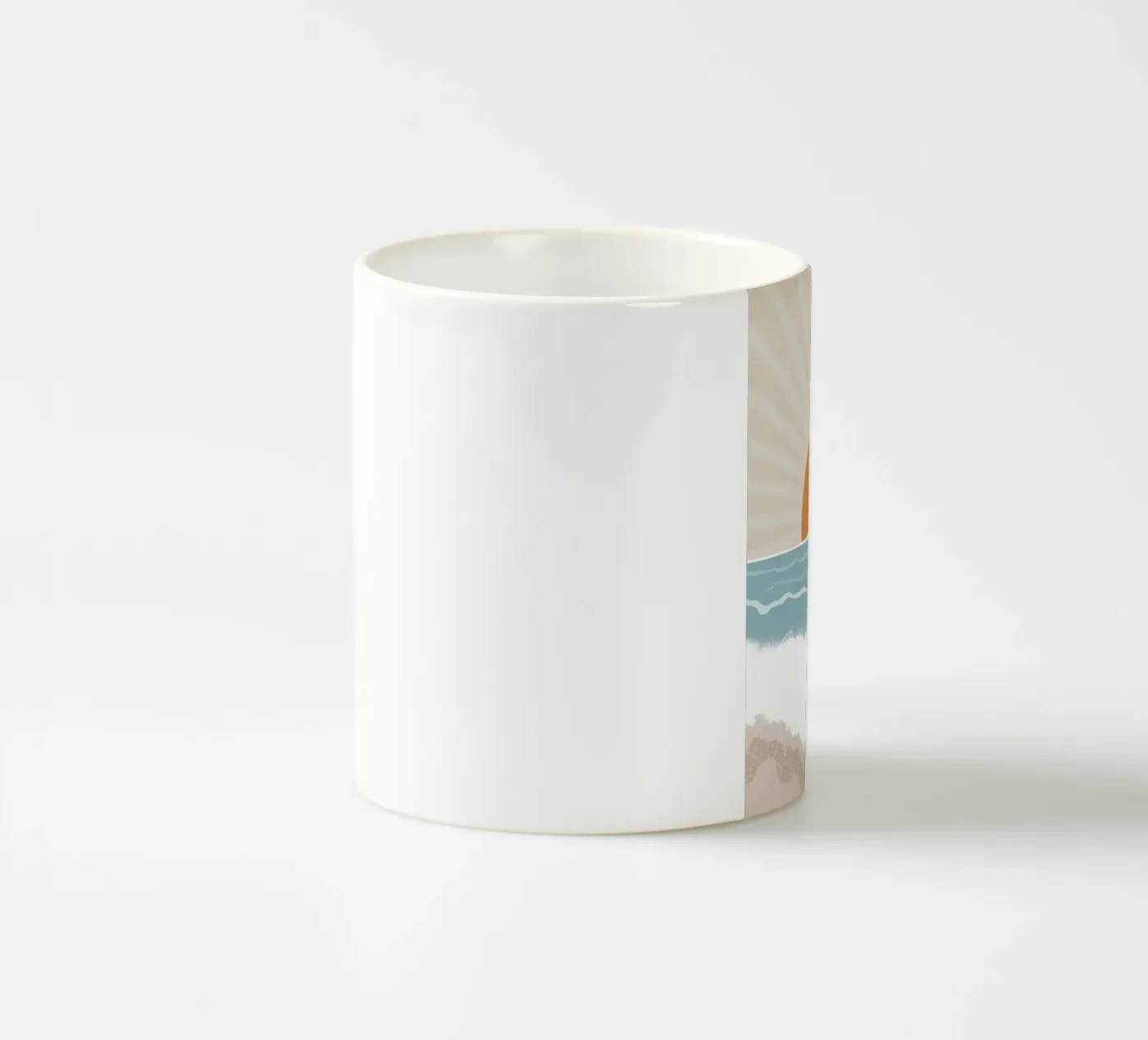 Coast ceramic mug by Urban Art Draw
