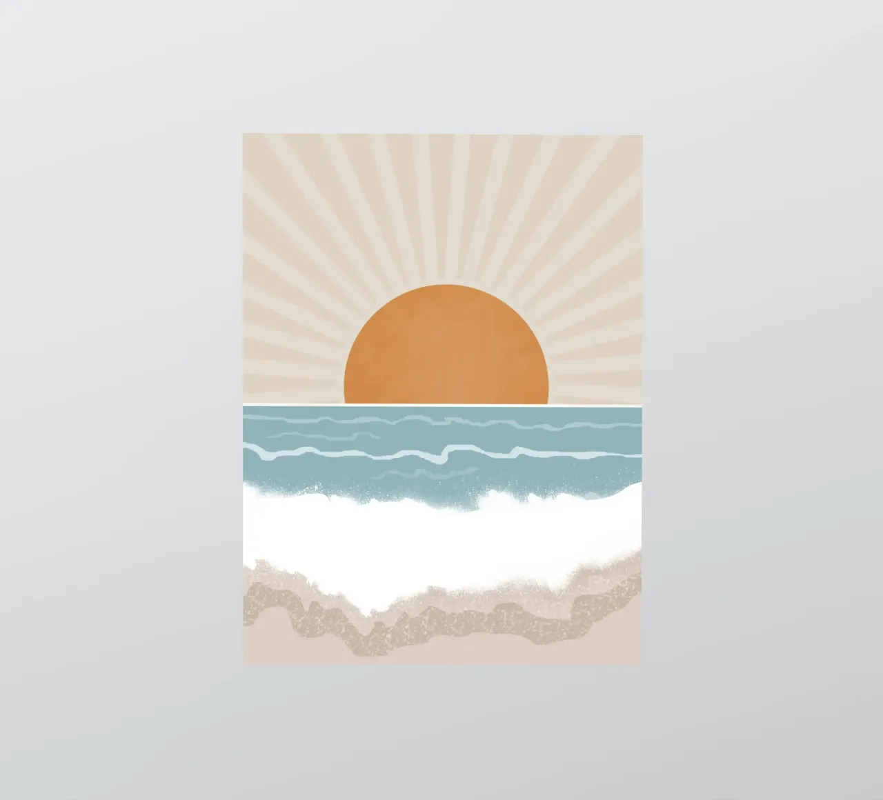 Kust sticker van Urban Art Draw