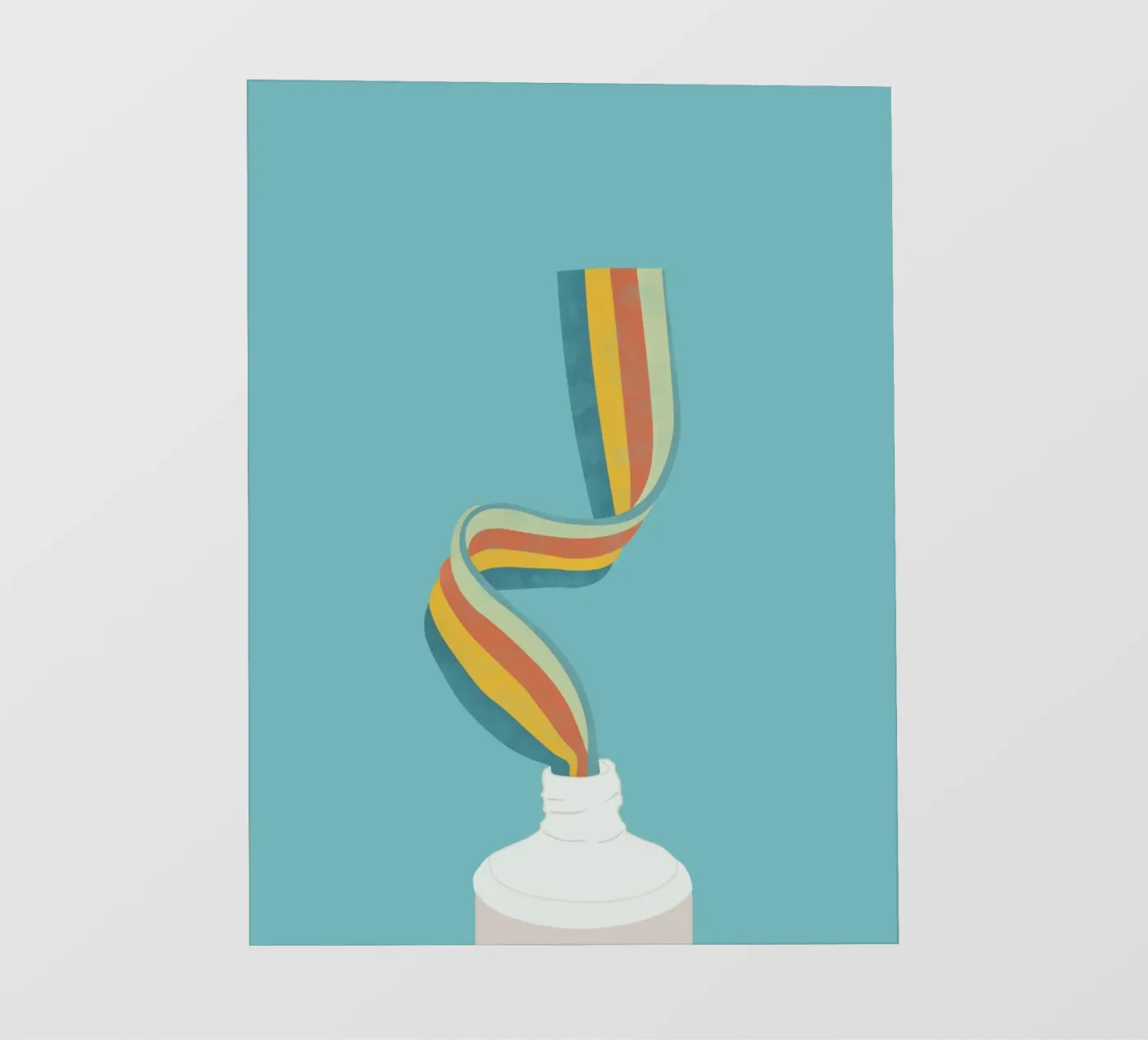 Regenboog fotobehang van Urban Art Draw