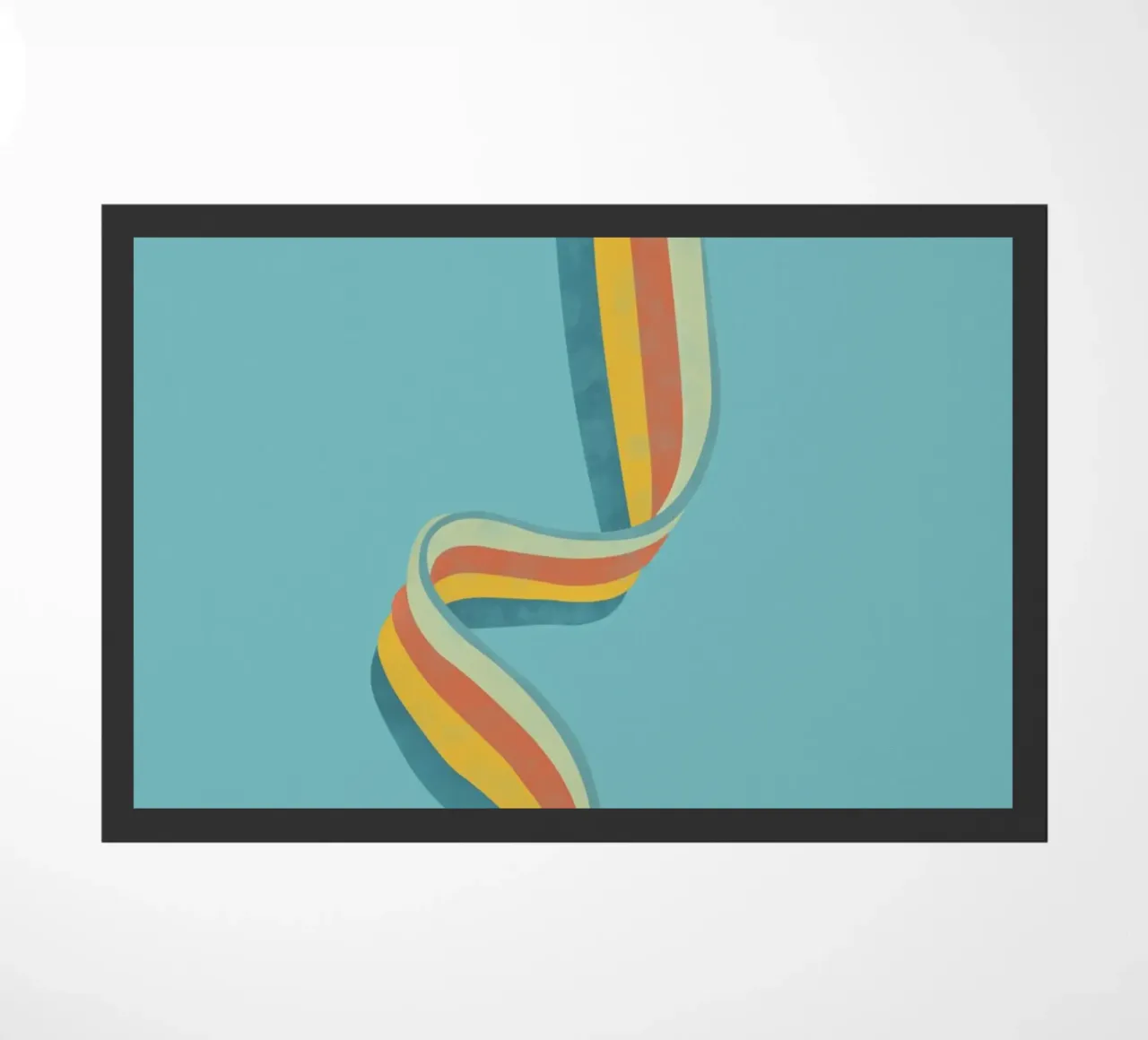 Rainbow doormat by Urban Art Draw