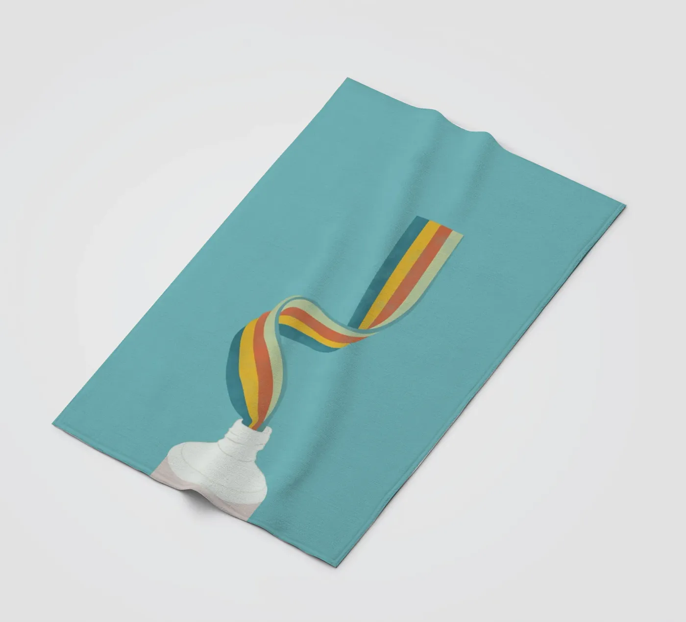 Rainbow fleece blanket by Urban Art Draw