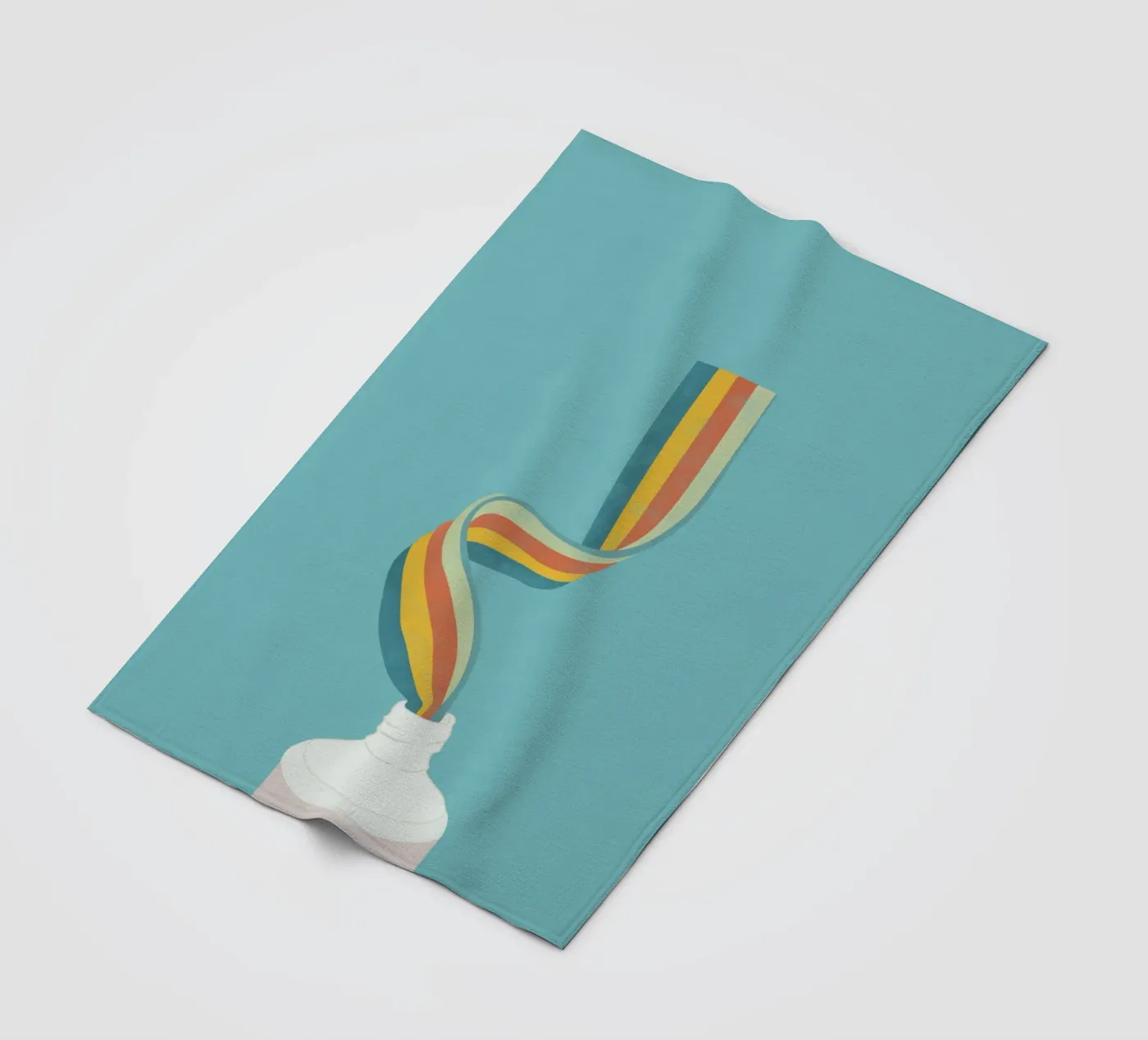 Regenbogen Fleecedecke von Urban Art Draw