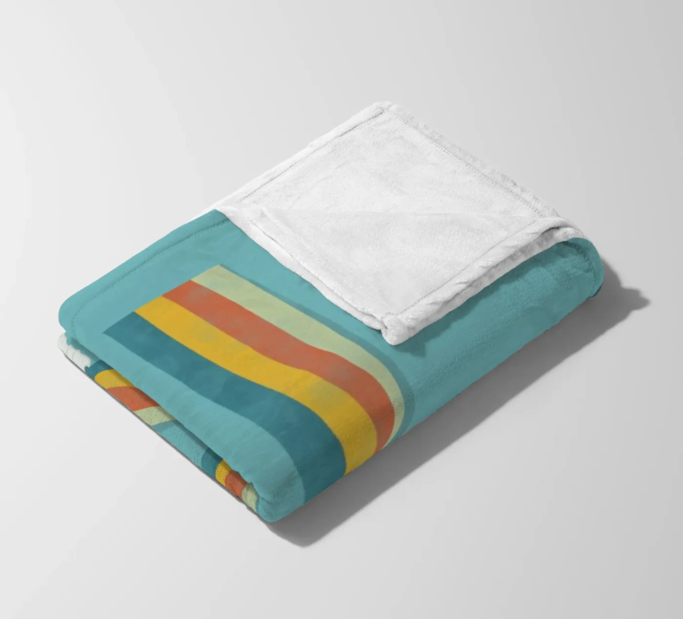 Rainbow fleece blanket by Urban Art Draw