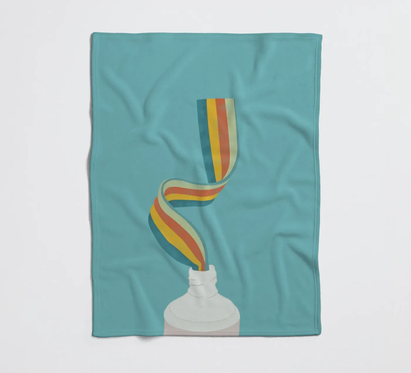 Rainbow fleece blanket by Urban Art Draw
