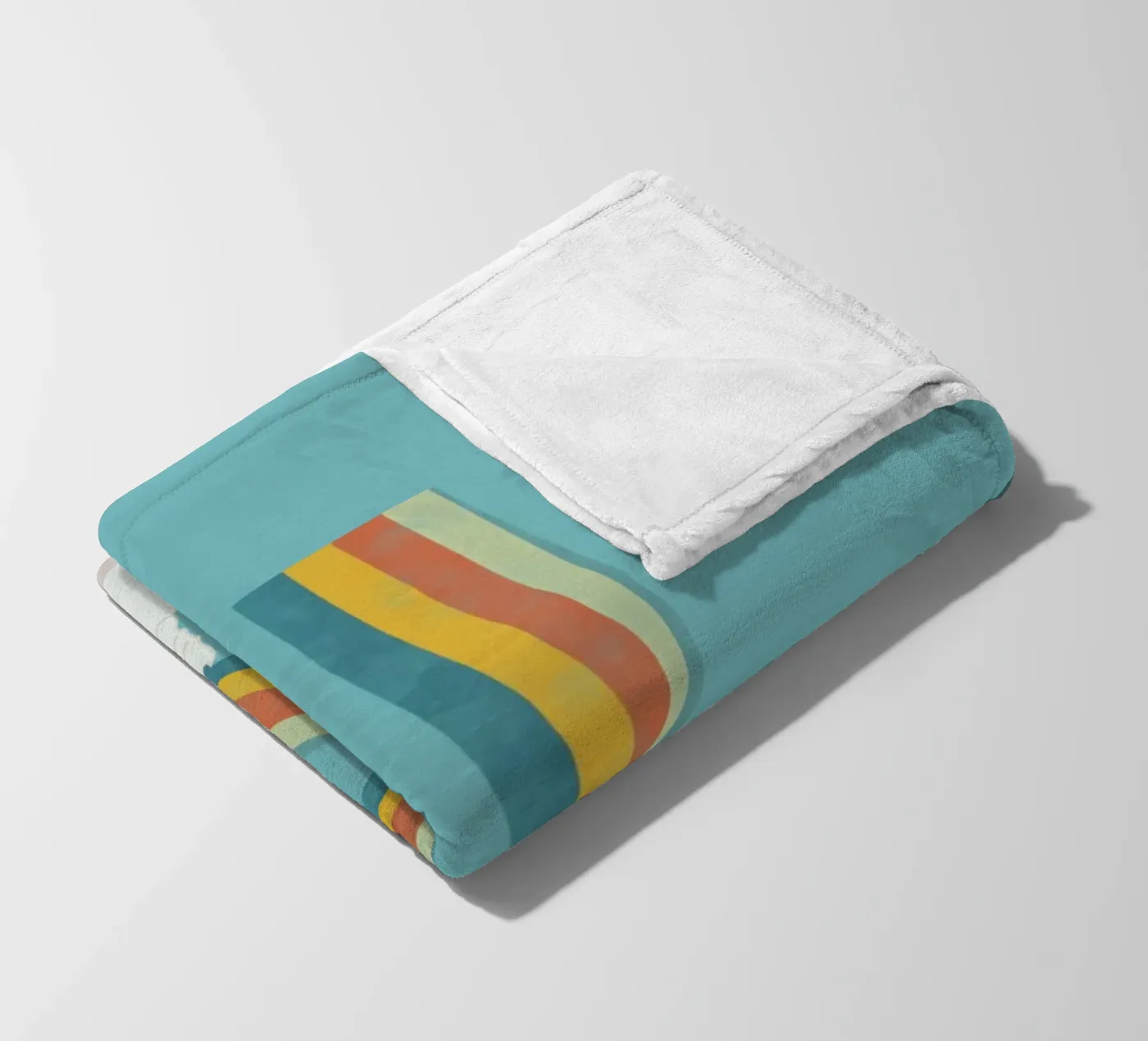 Rainbow fleece blanket by Urban Art Draw