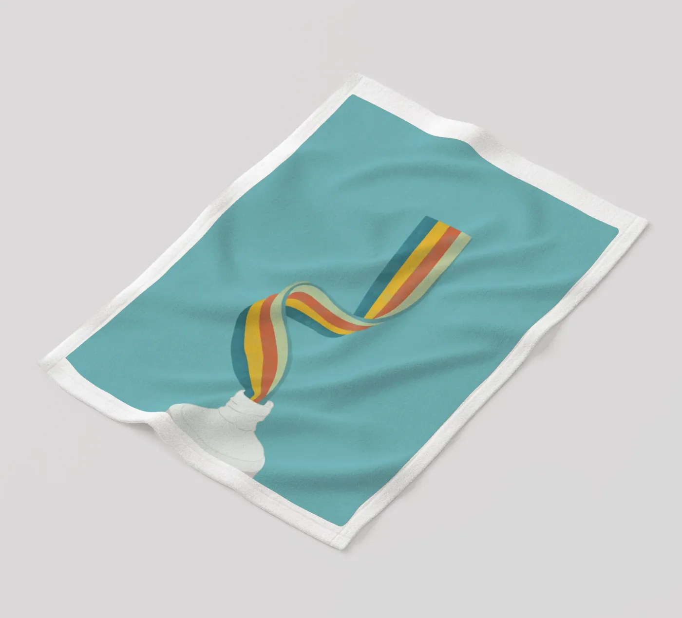 Rainbow fleece blanket by Urban Art Draw