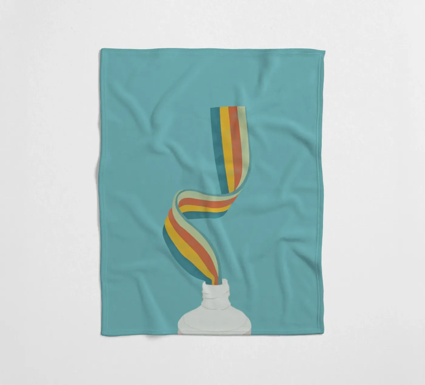 Regenbogen Fleecedecke von Urban Art Draw