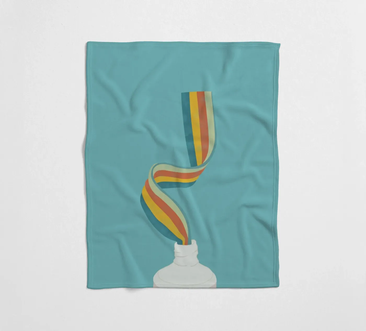 Rainbow fleece blanket by Urban Art Draw