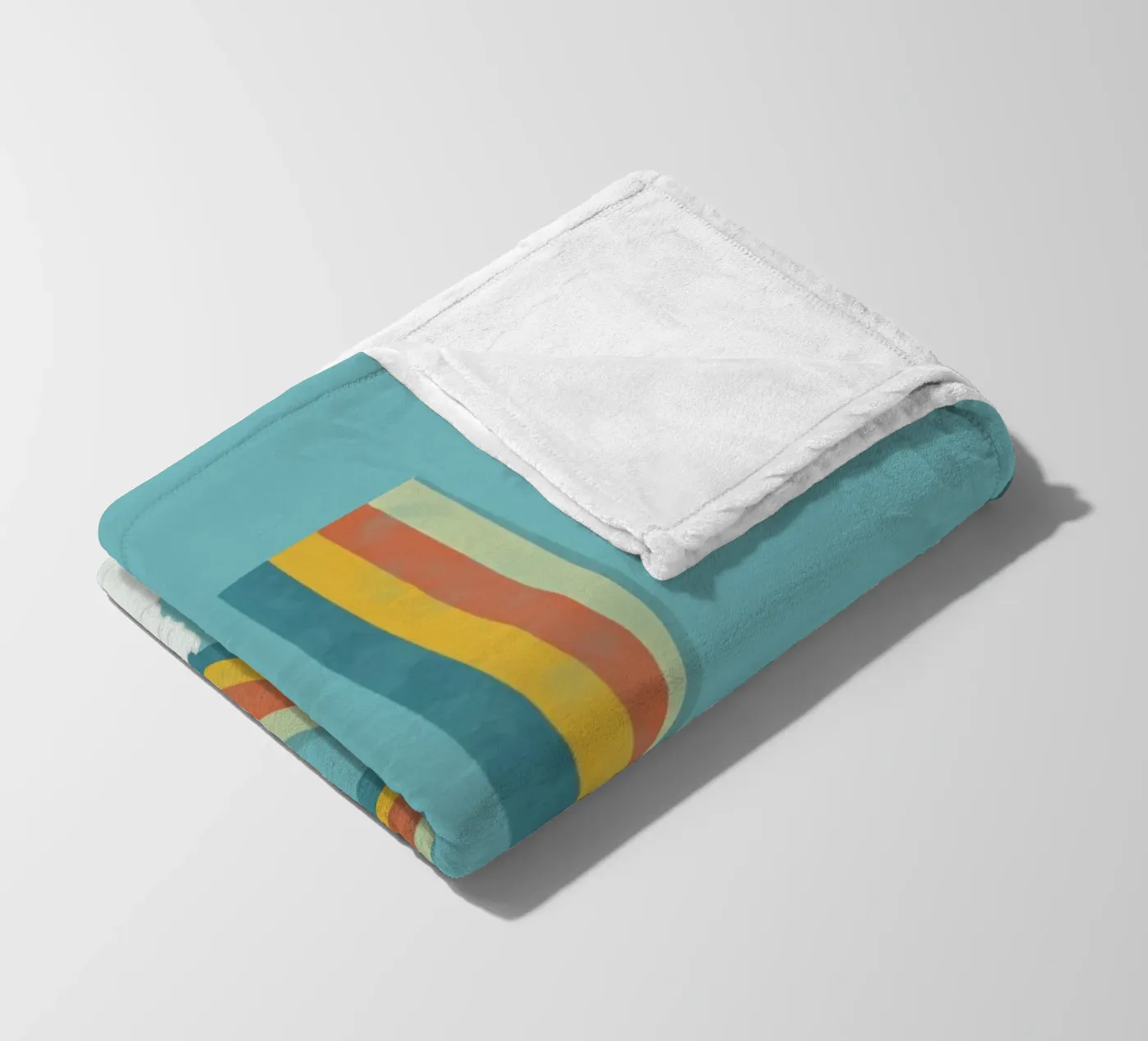 Rainbow fleece blanket by Urban Art Draw