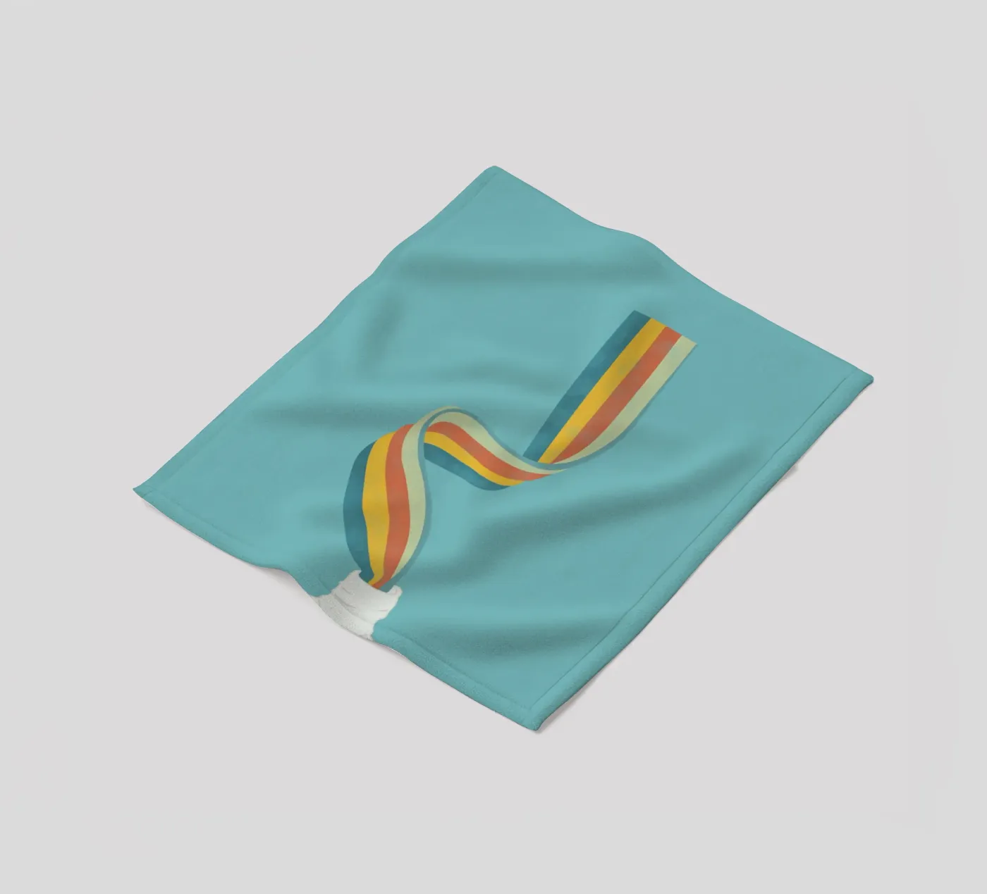 Rainbow fleece blanket by Urban Art Draw