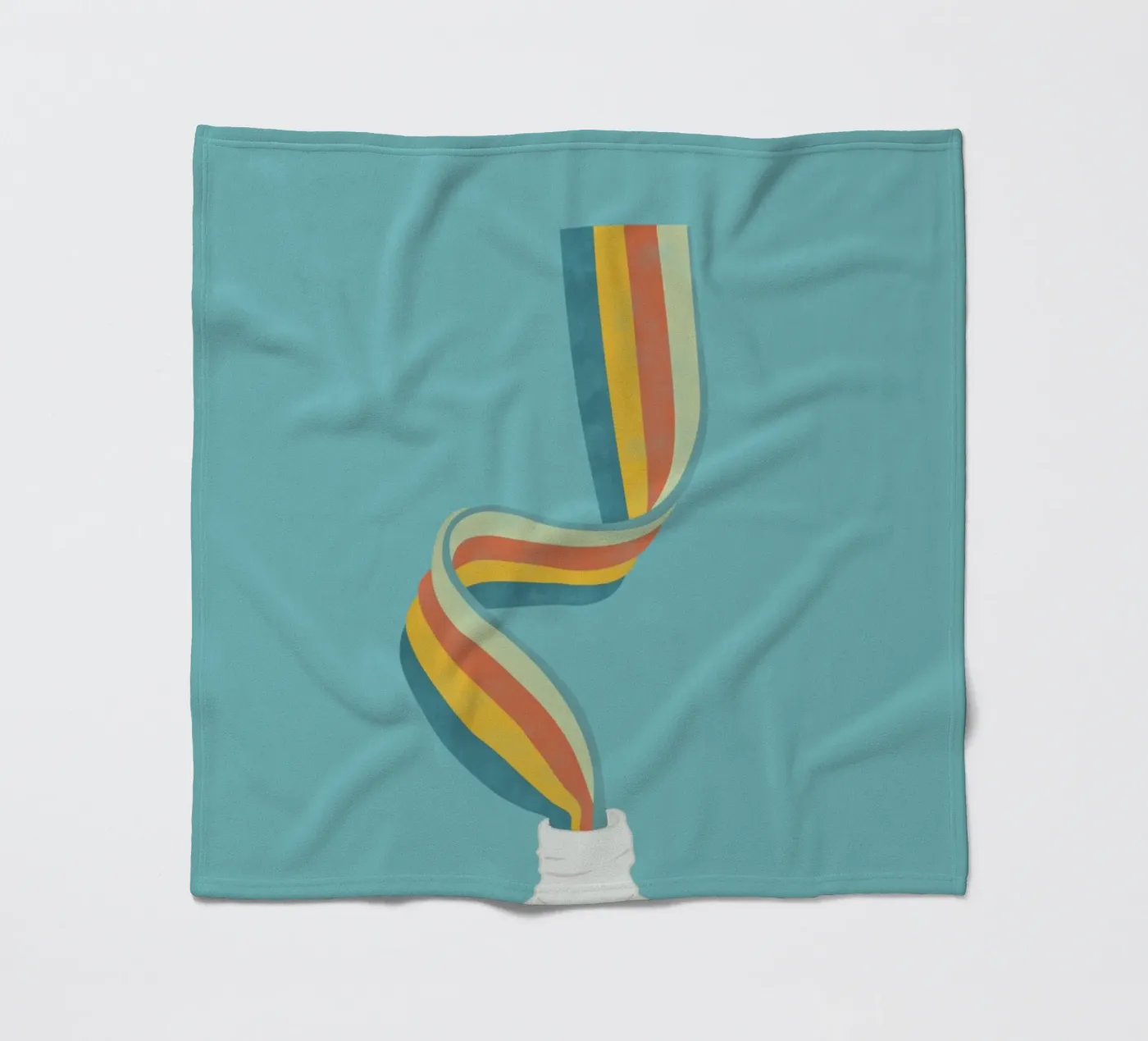 Rainbow fleece blanket by Urban Art Draw