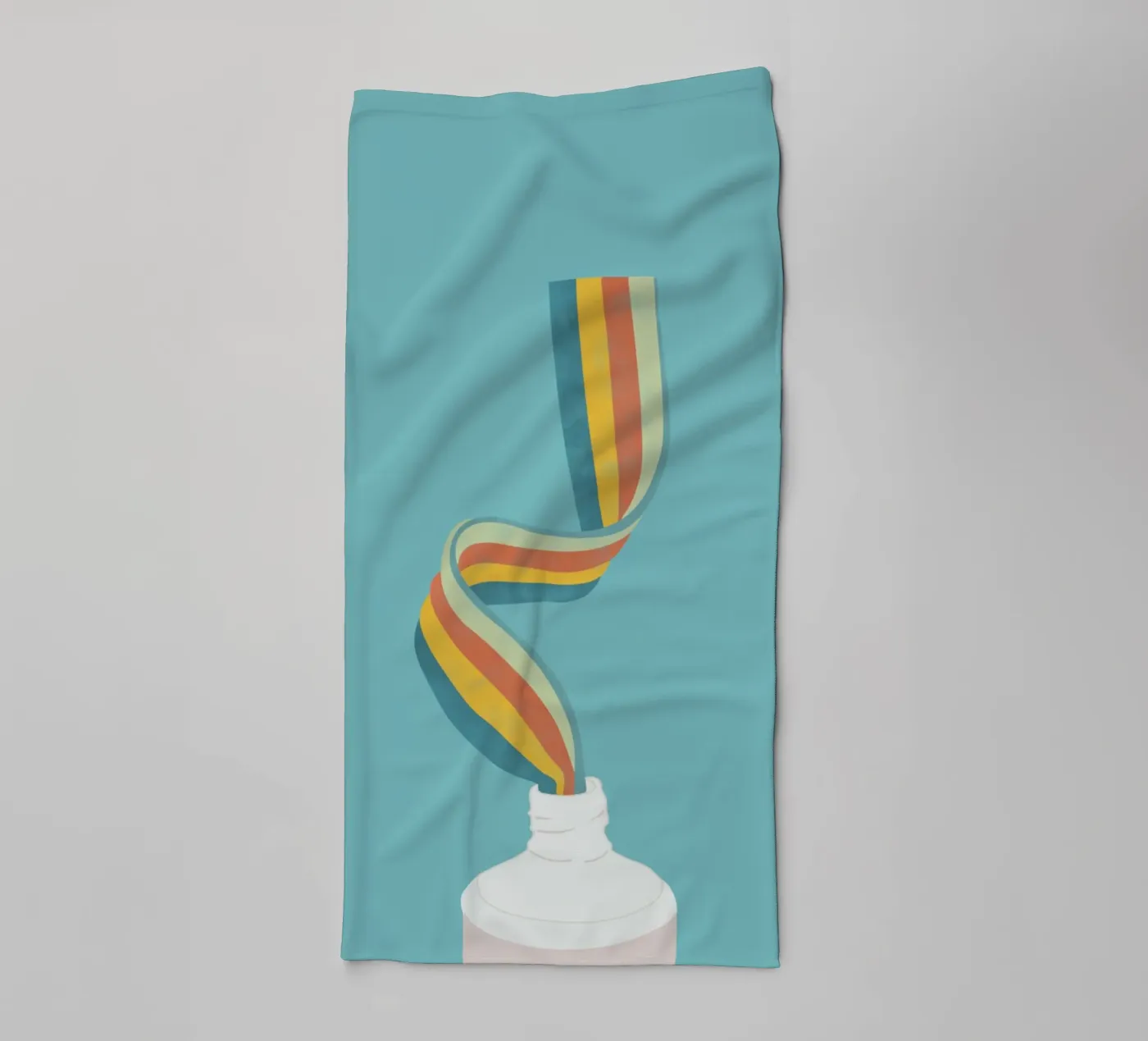 Rainbow towel by Urban Art Draw