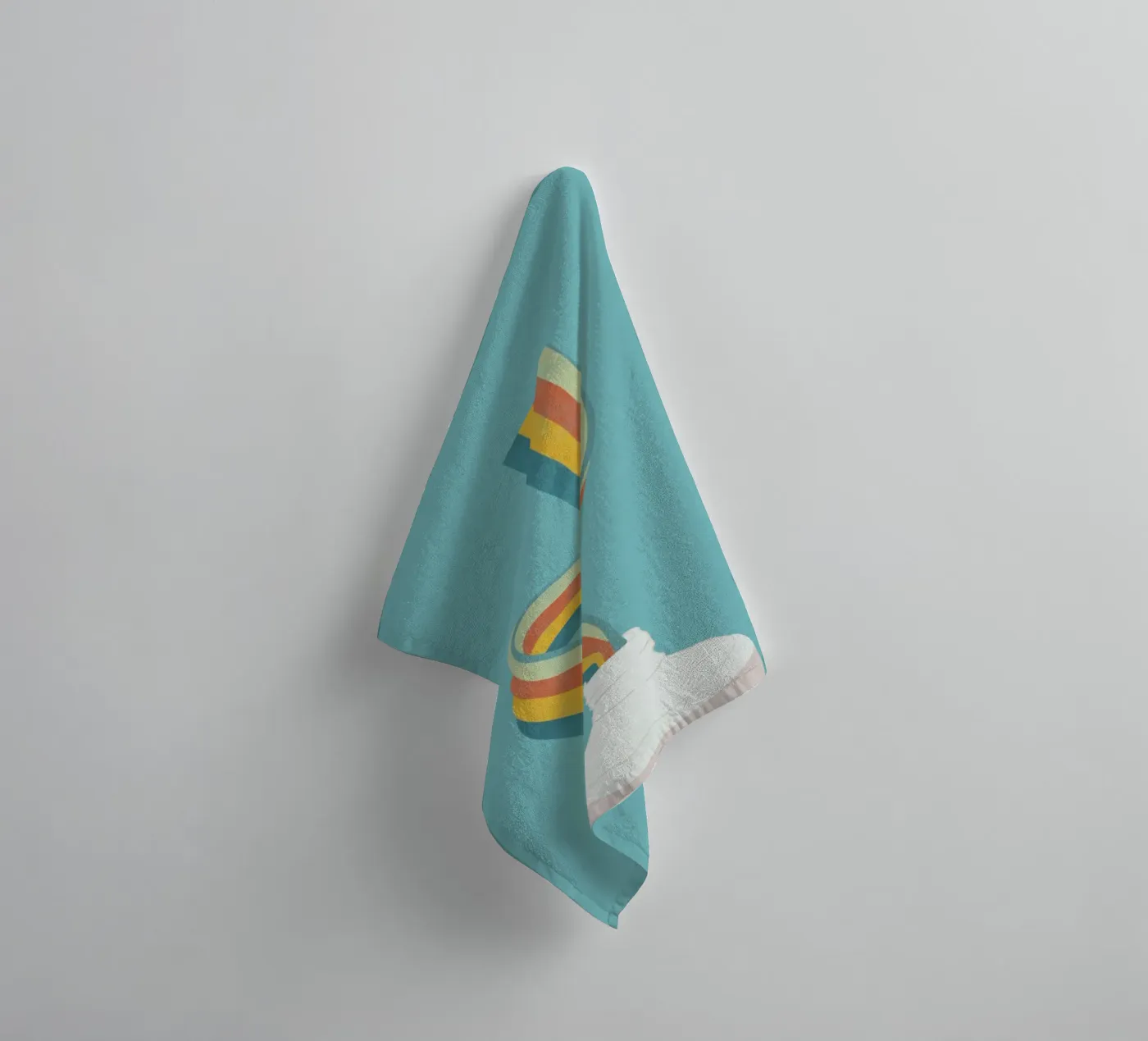 Rainbow towel by Urban Art Draw