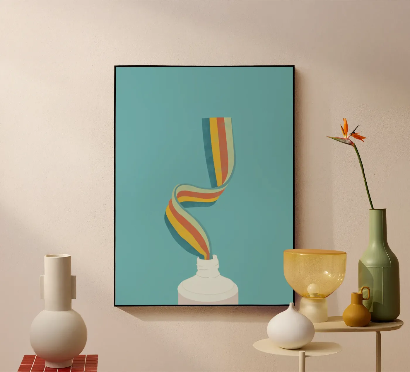 Regenbogen Acryl-Glas von Urban Art Draw