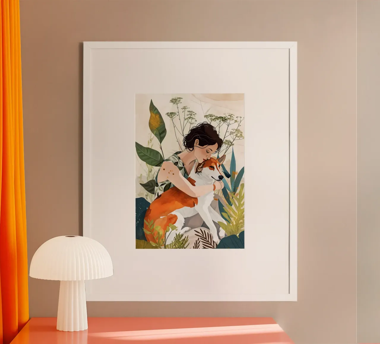 Dogs my love animal art hahnemühle by Justyna Jaszke JBJart