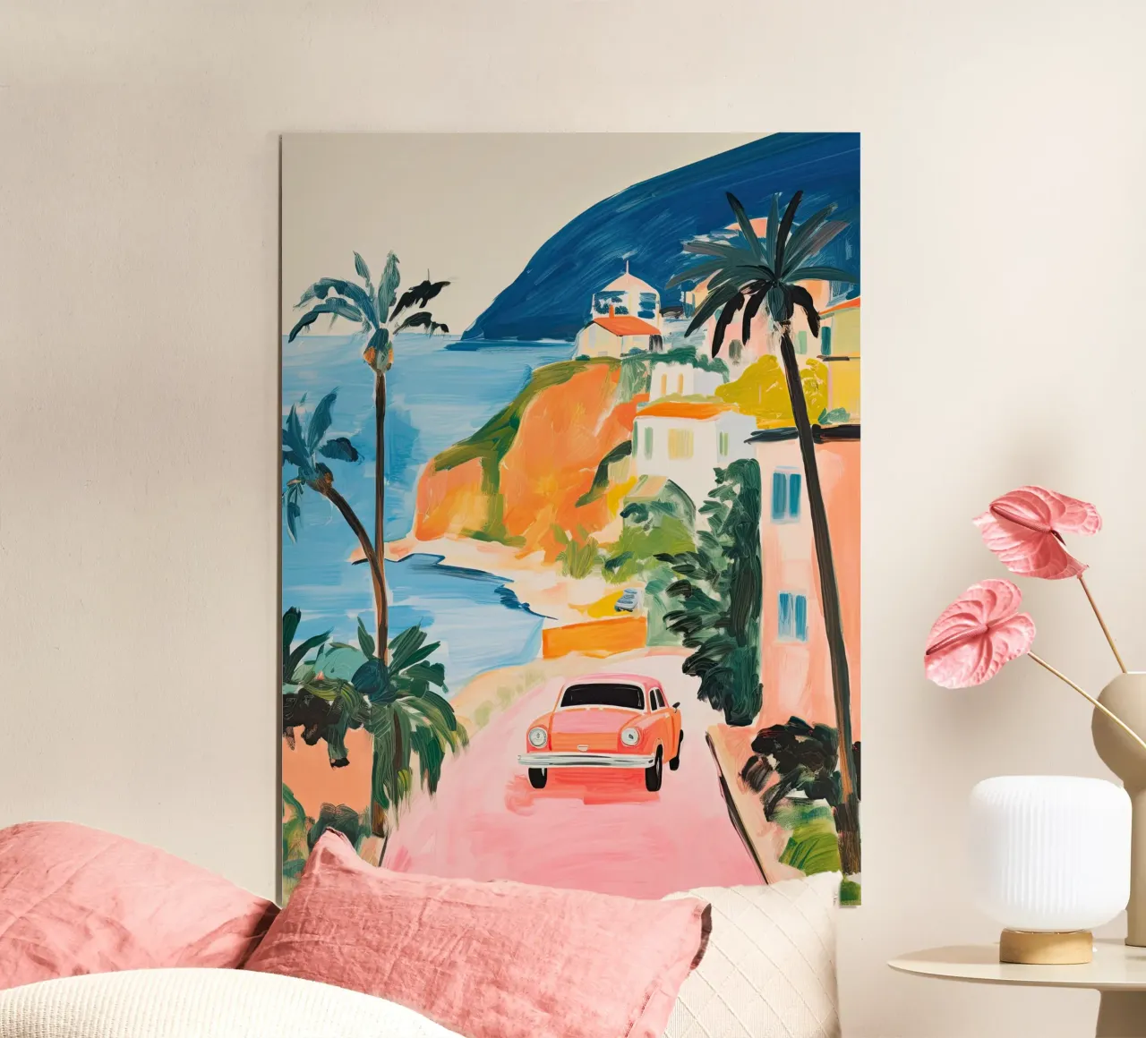 Strada costiera poster con telaio in legno da DaarbyN