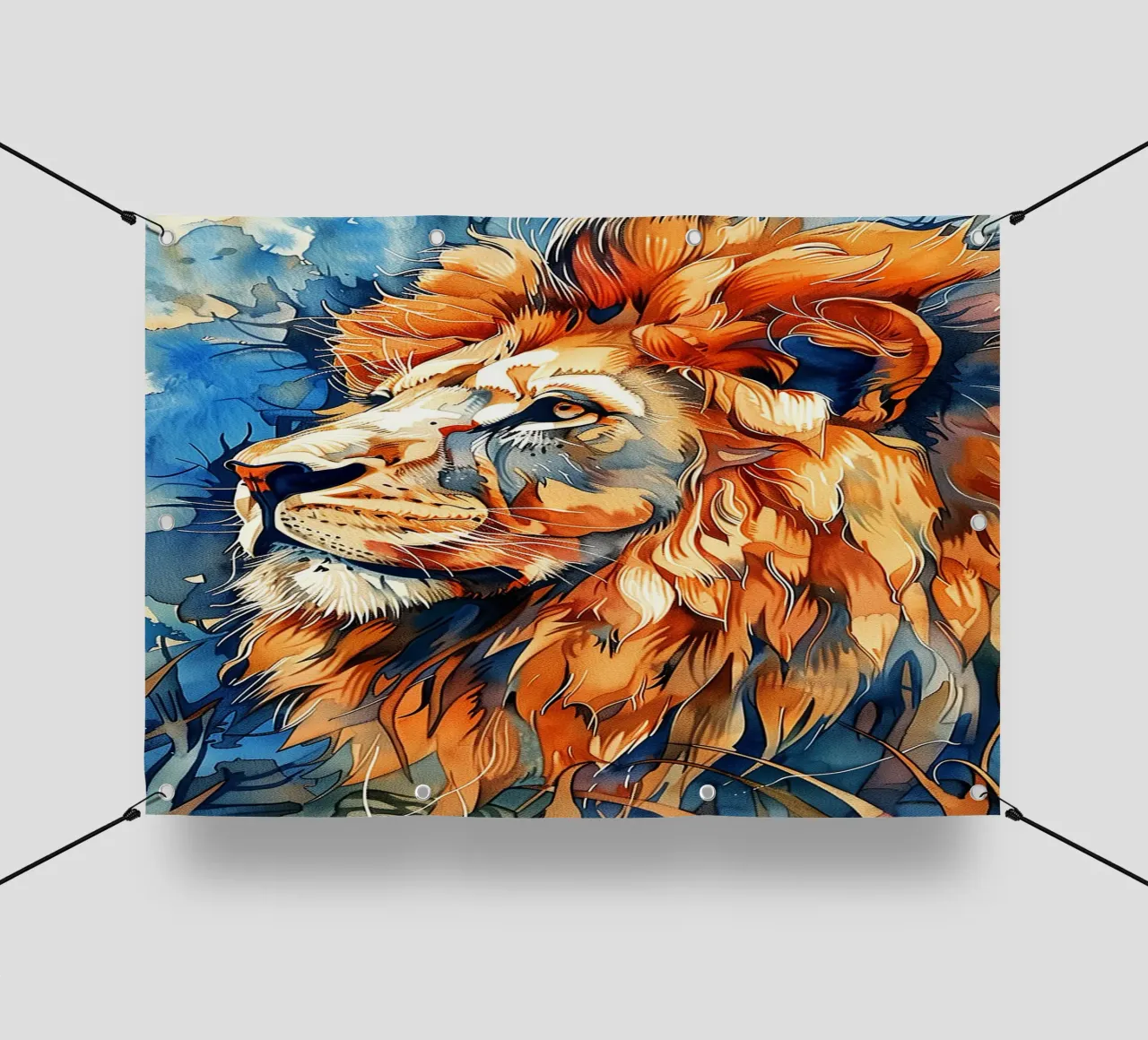 Lion animal art pvc cover by Justyna Jaszke JBJart