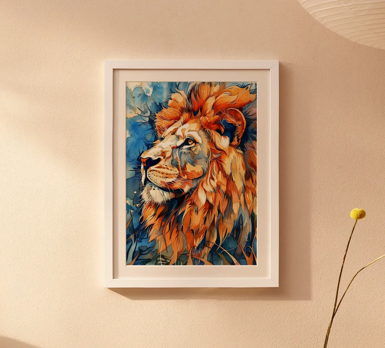 Lion animal art hahnemühle by Justyna Jaszke JBJart