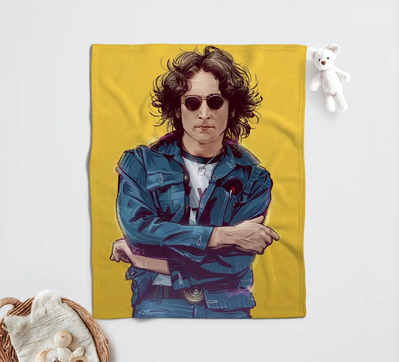 John Lennon coperta in pile da nabakumov