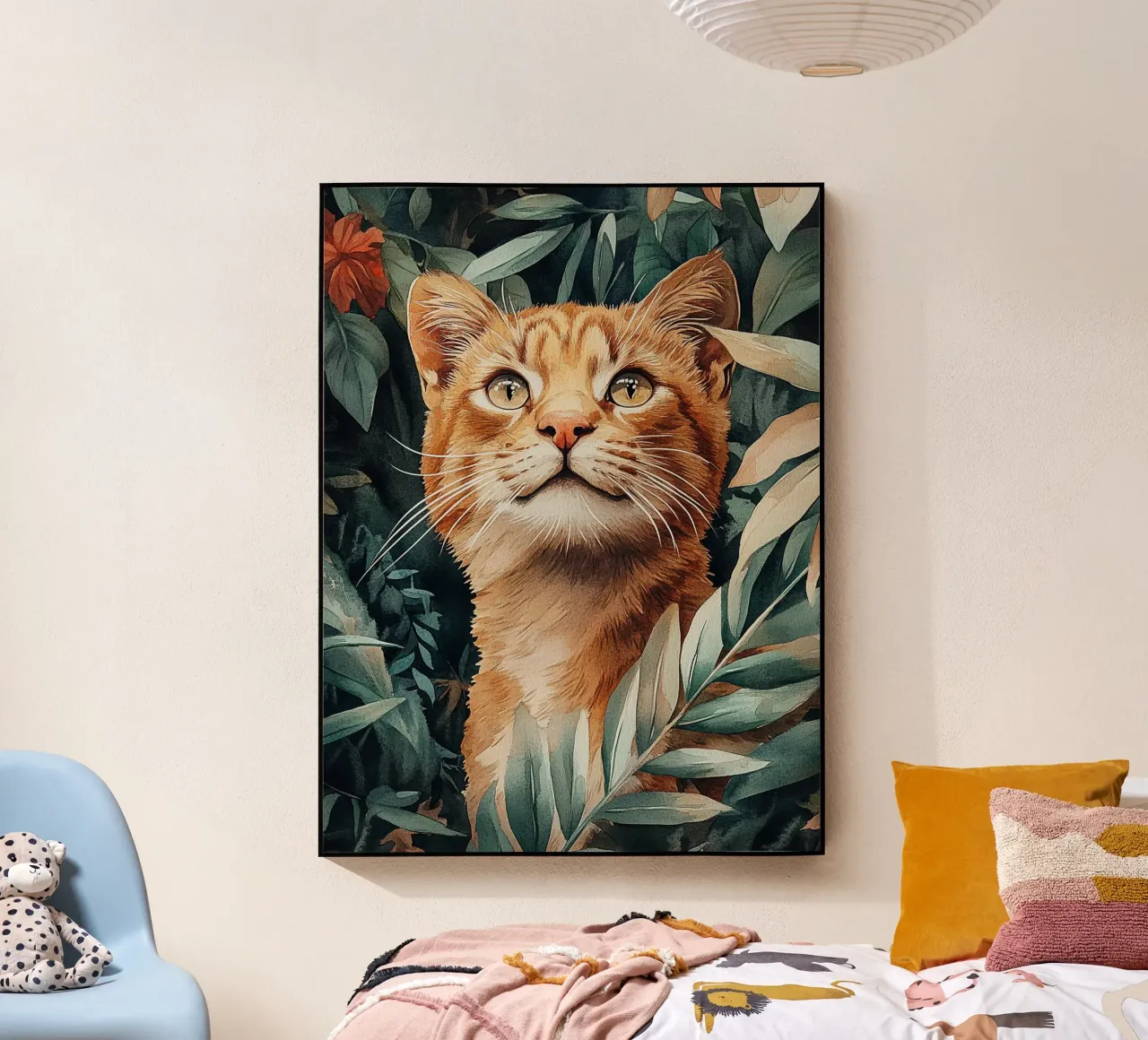 Cat Leaves plexiglass da Mateo