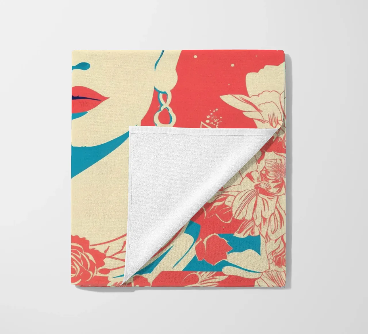 Frida Kahlo | Vintage Retro Print telo mare da Autofocus