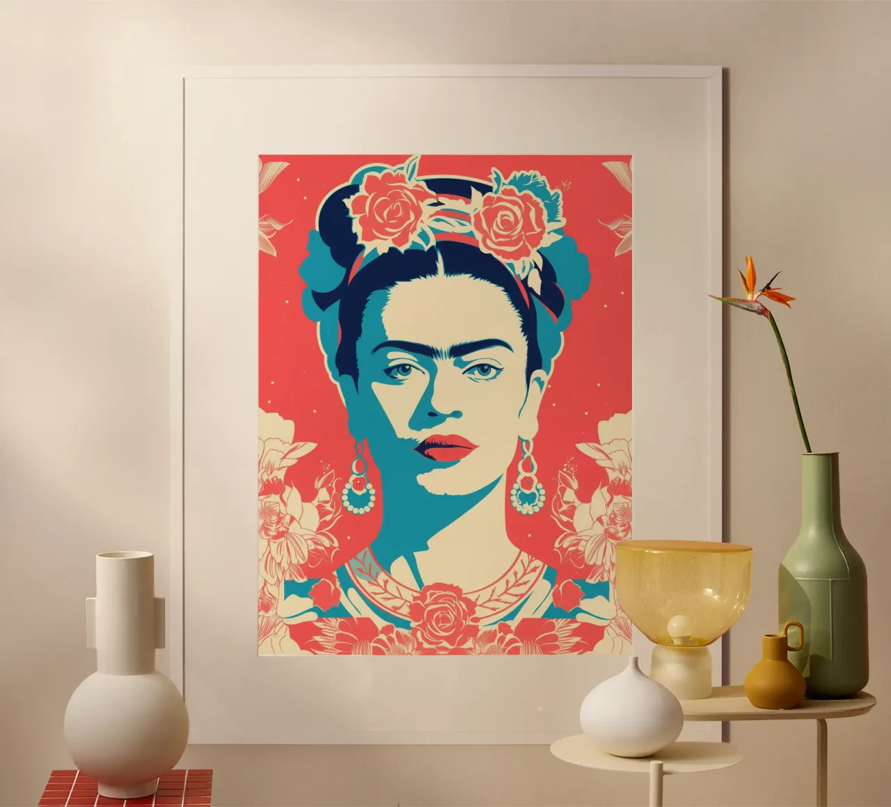 Frida Kahlo | Vintage Retro Print carta hahnemühle da Autofocus