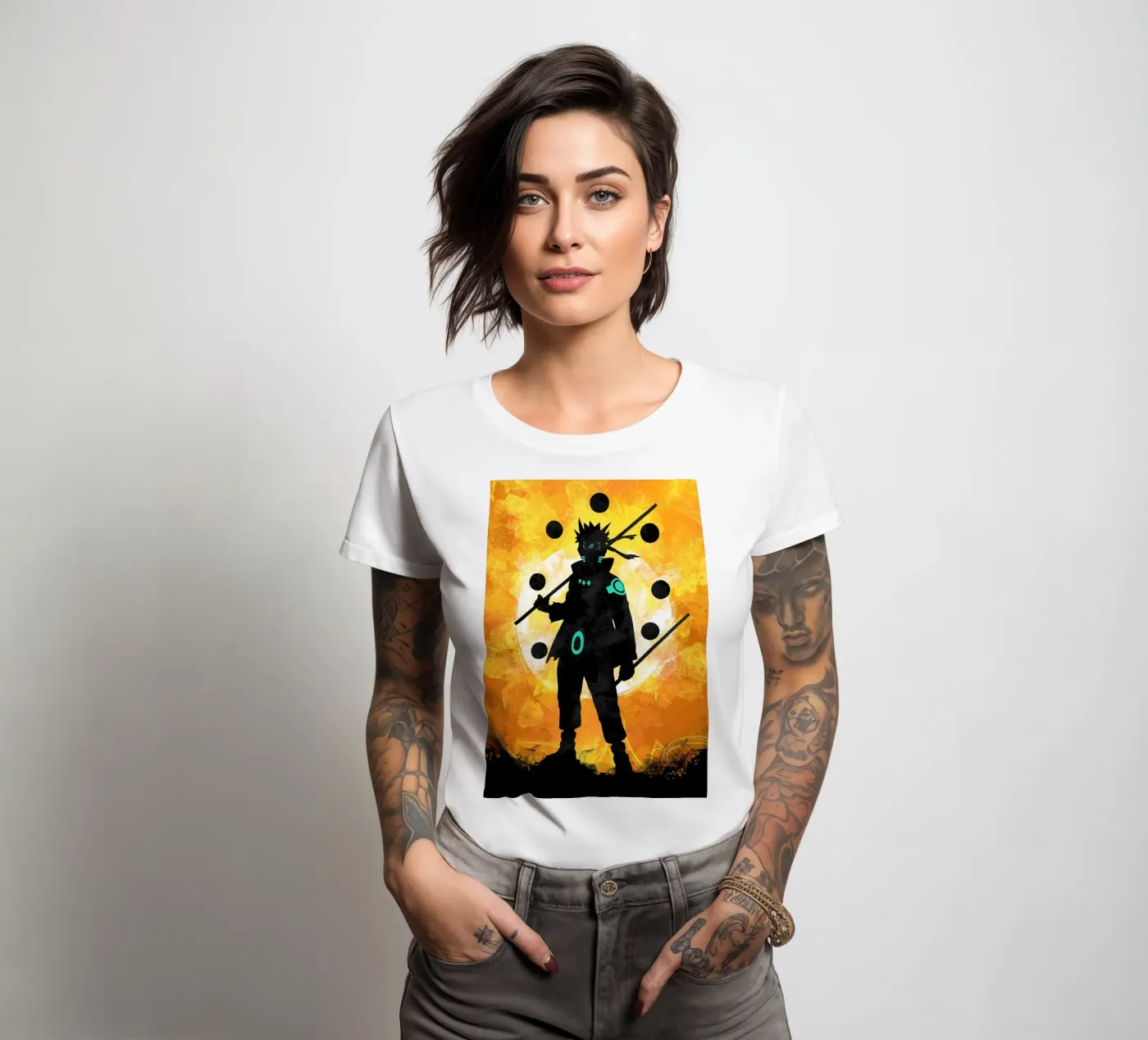 Fighter t-shirt da donna da Nabakumovart II