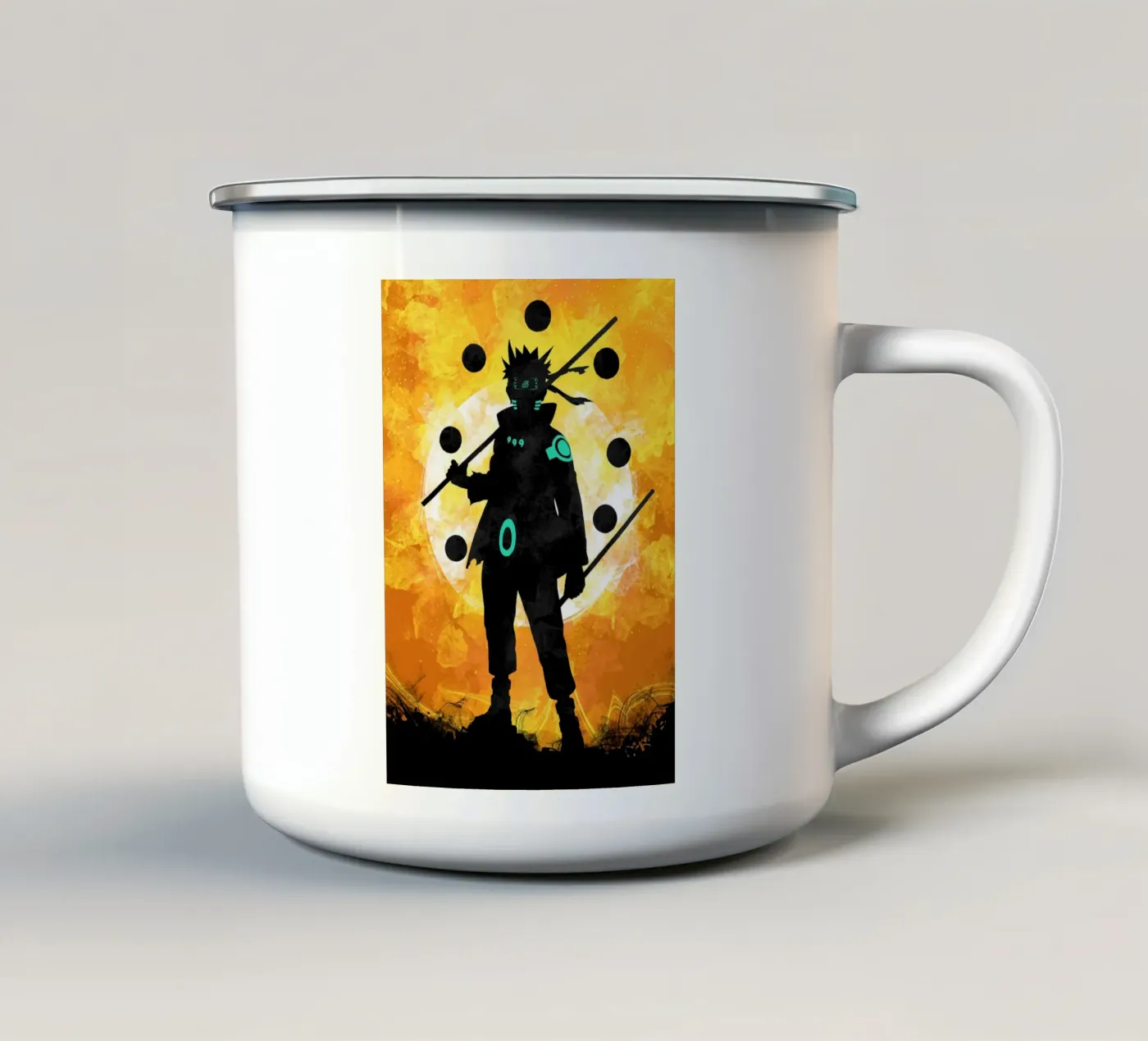 Fighter enamel mug by nabakumov