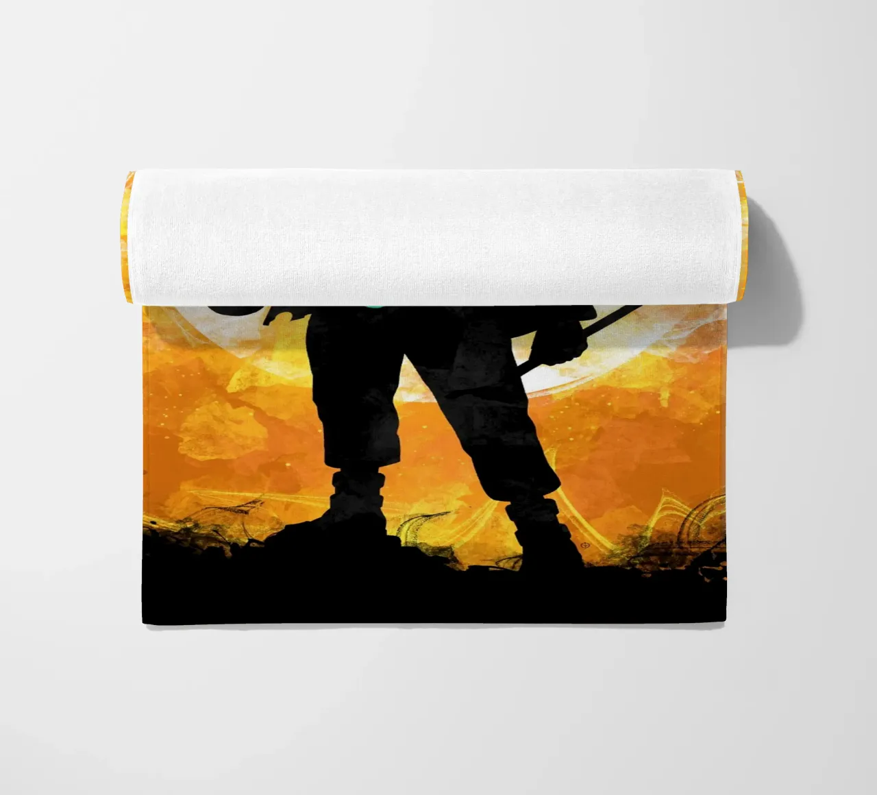 Fighter beach towel by nabakumov