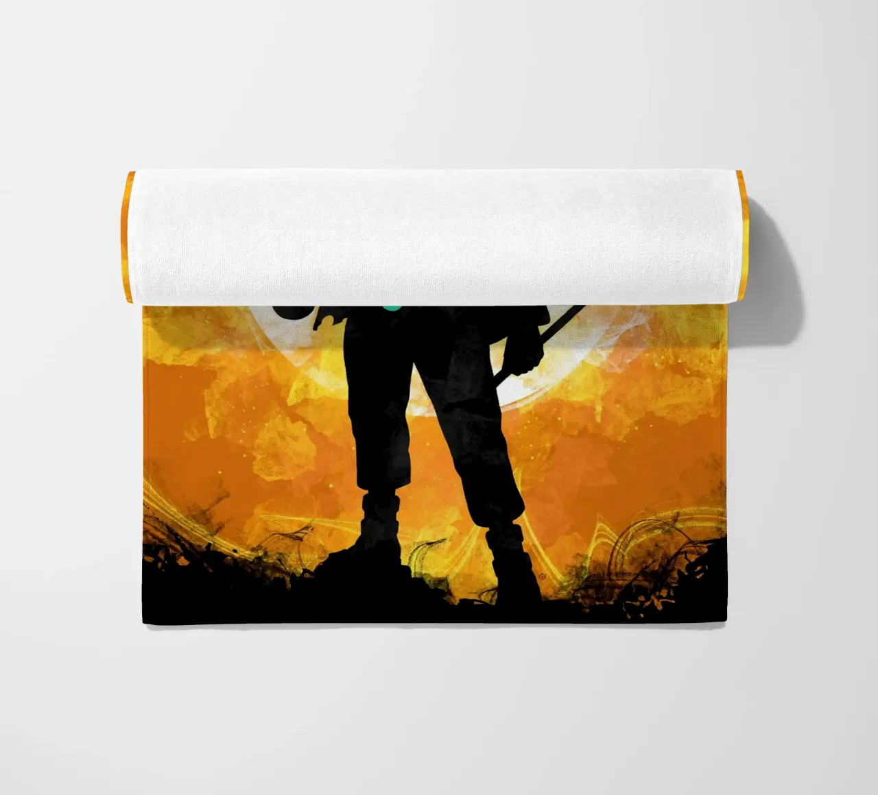 Fighter beach towel by nabakumov