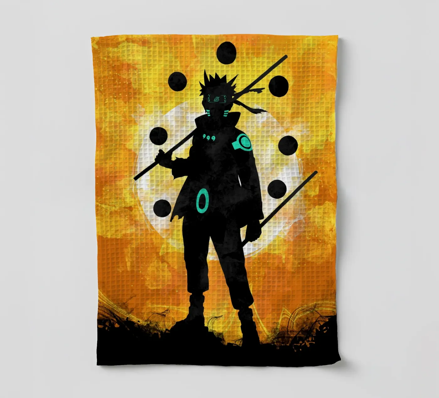 Fighter tea towel by nabakumov