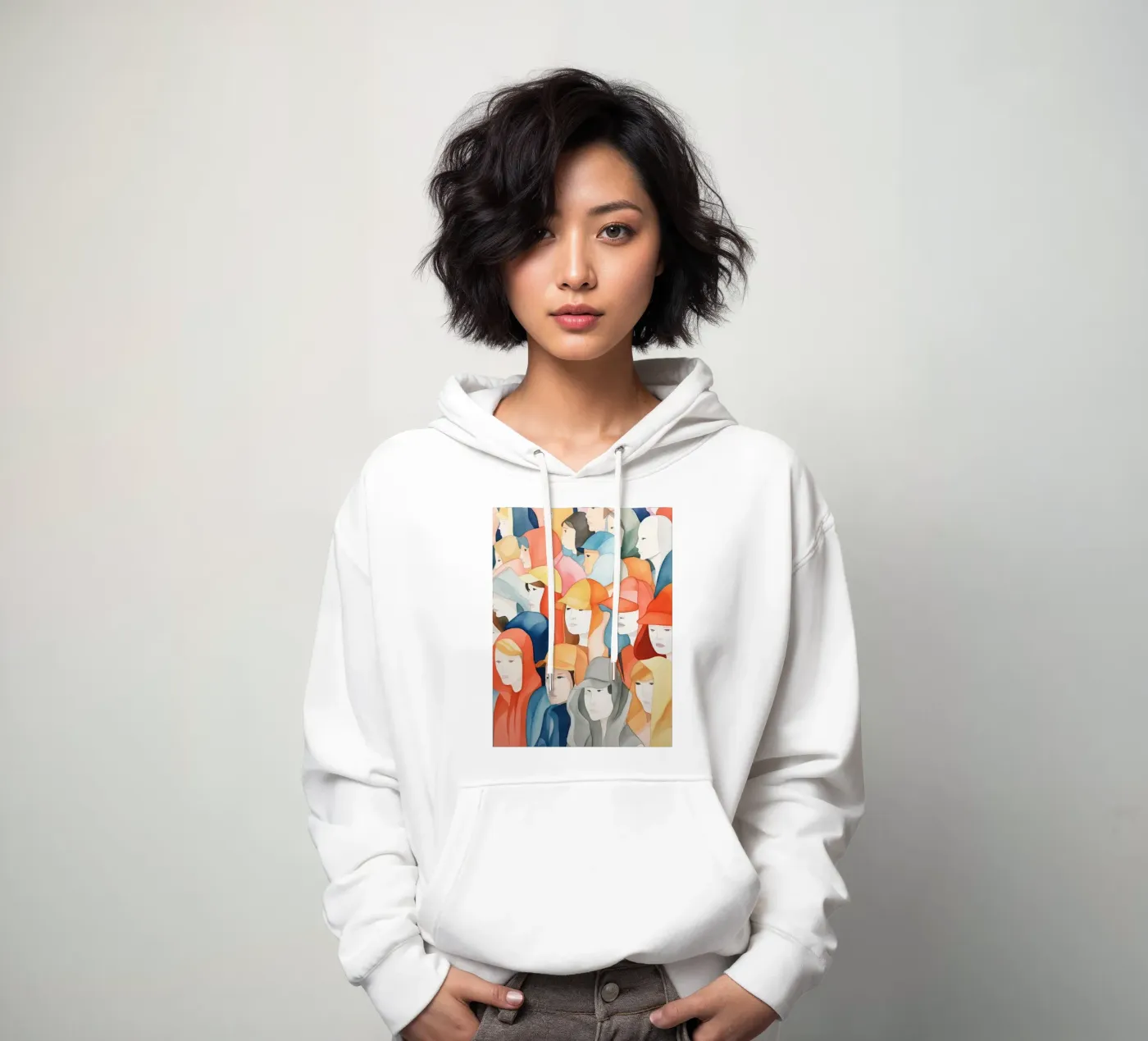 Faces hoodie van DaarbyN