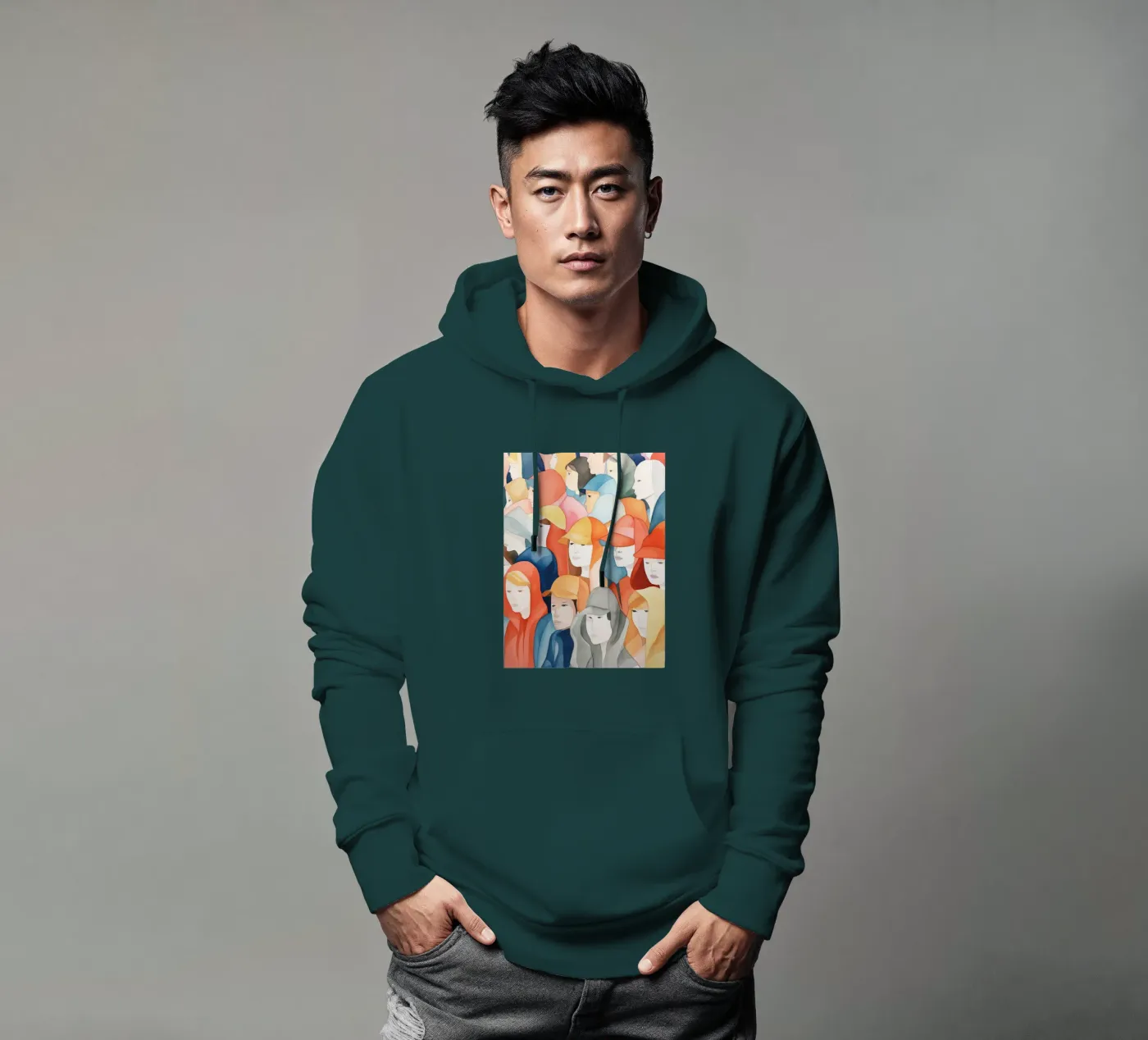 Faces hoodie by DaarbyN